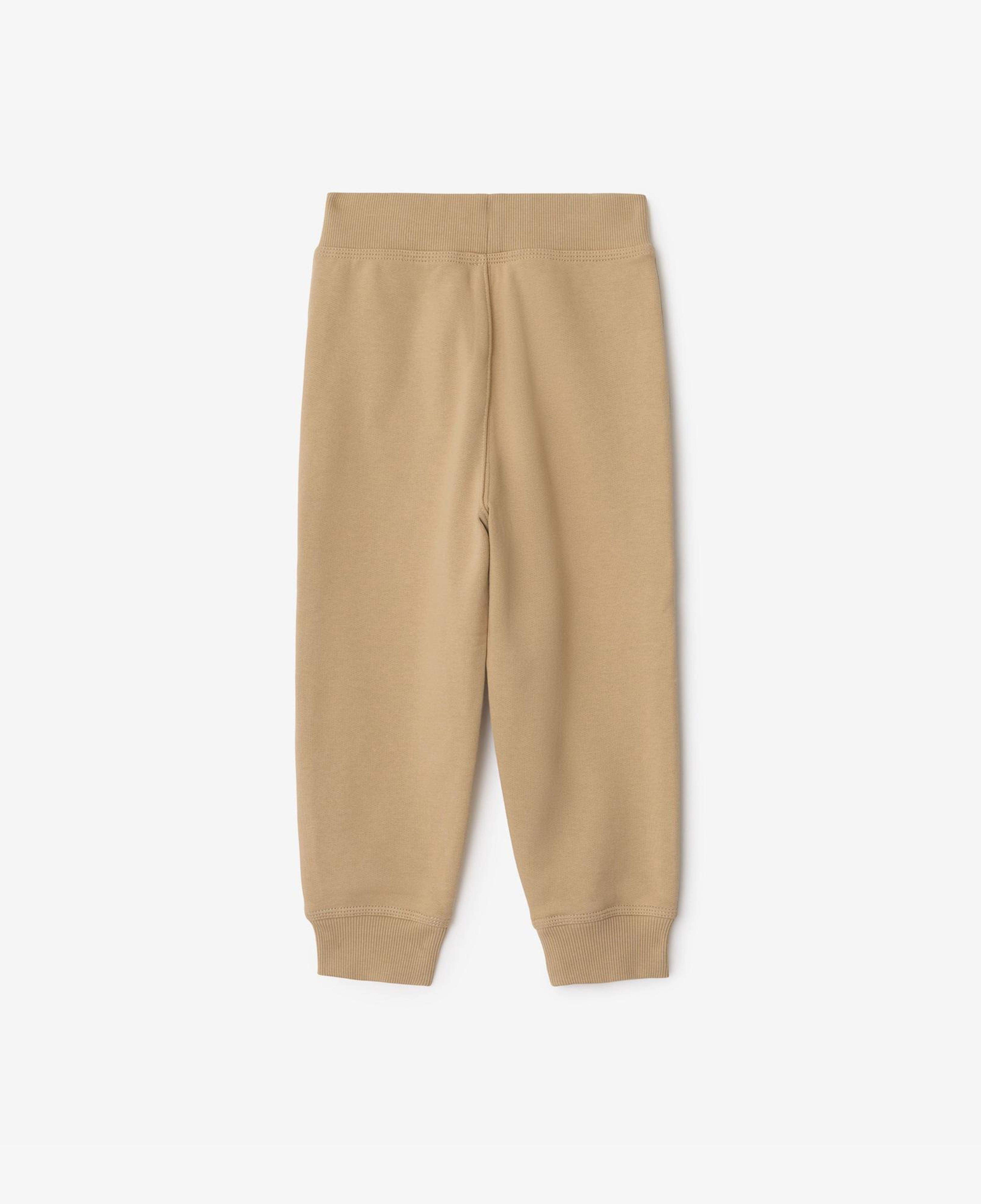 Burberry Jackson Tape Check Trim Cotton Çocuk Bej Eşofman Altı