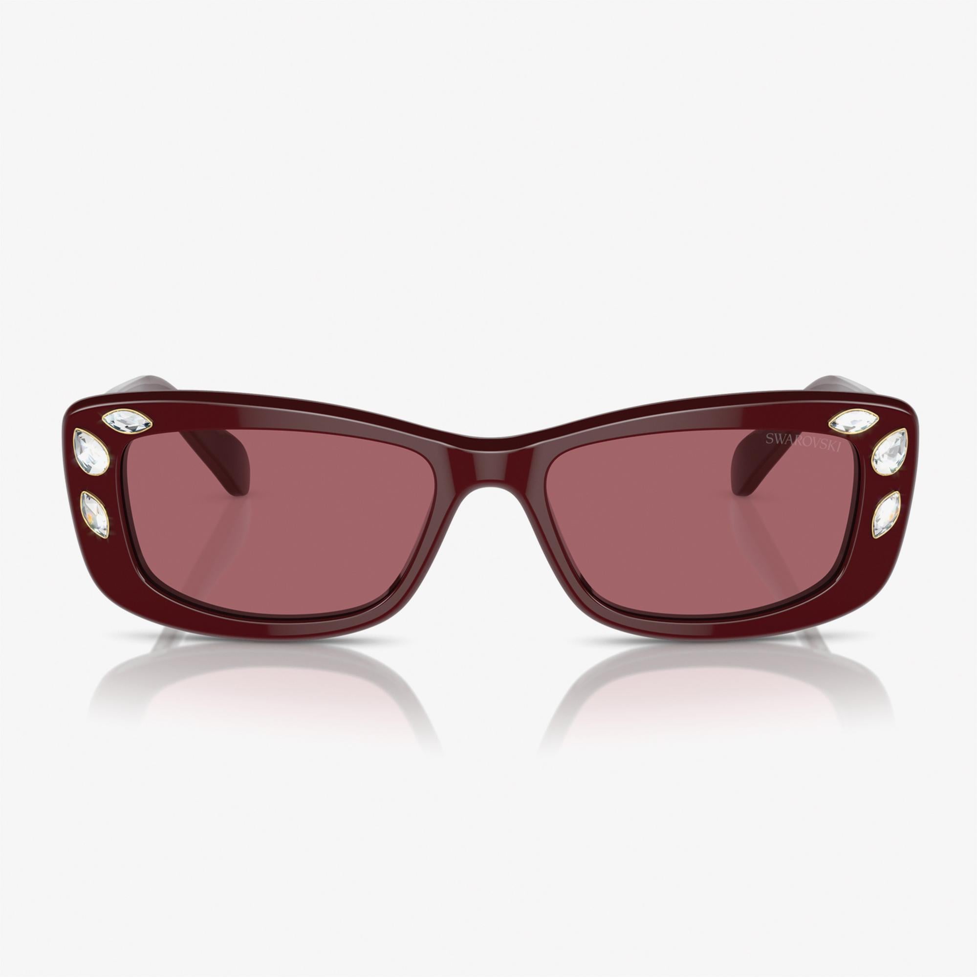 Swarovski 0SK6008 Acetate Kadın Bordo Güneş Gözlüğü