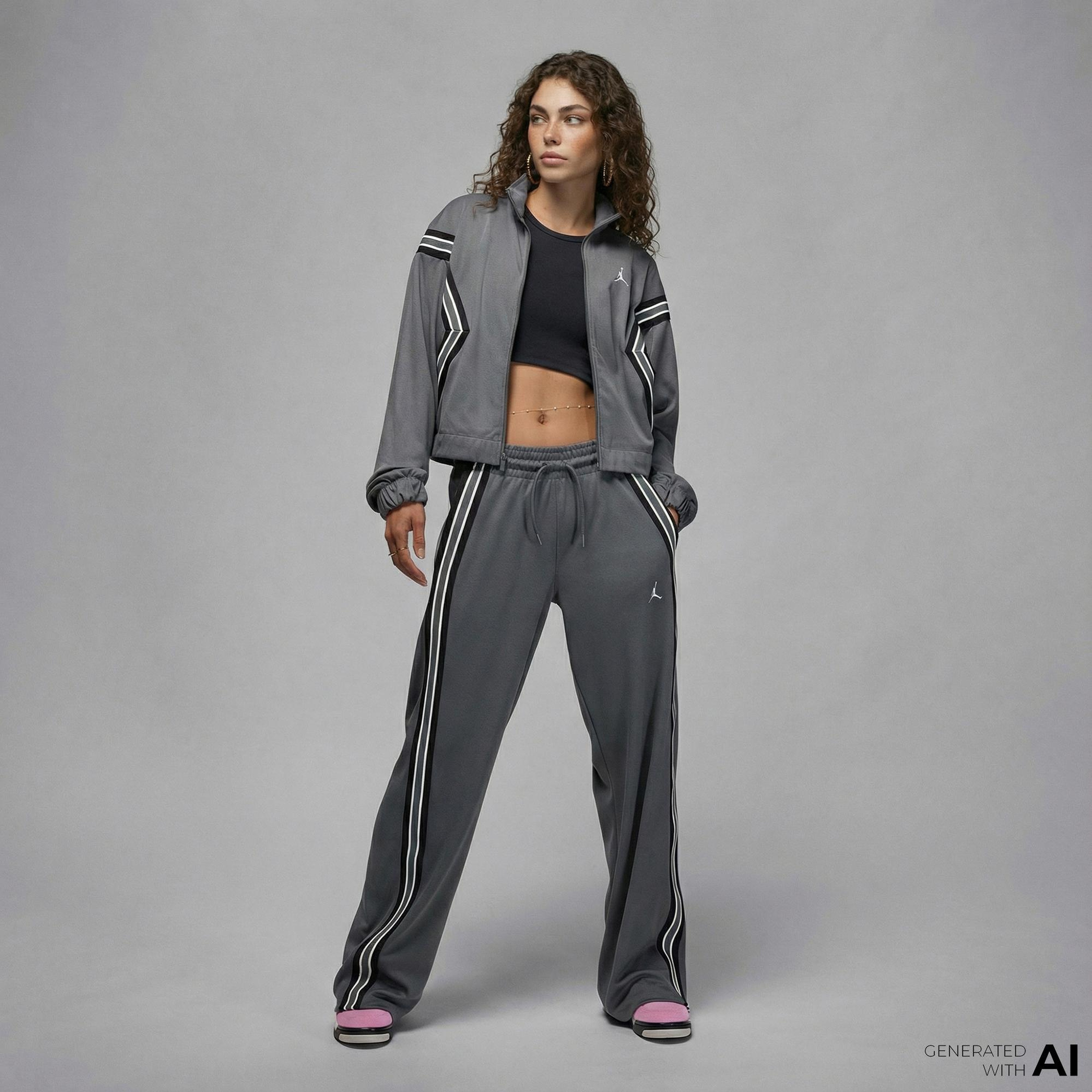 Jordan Brooklyn Kadın Gri Eşofman Altı