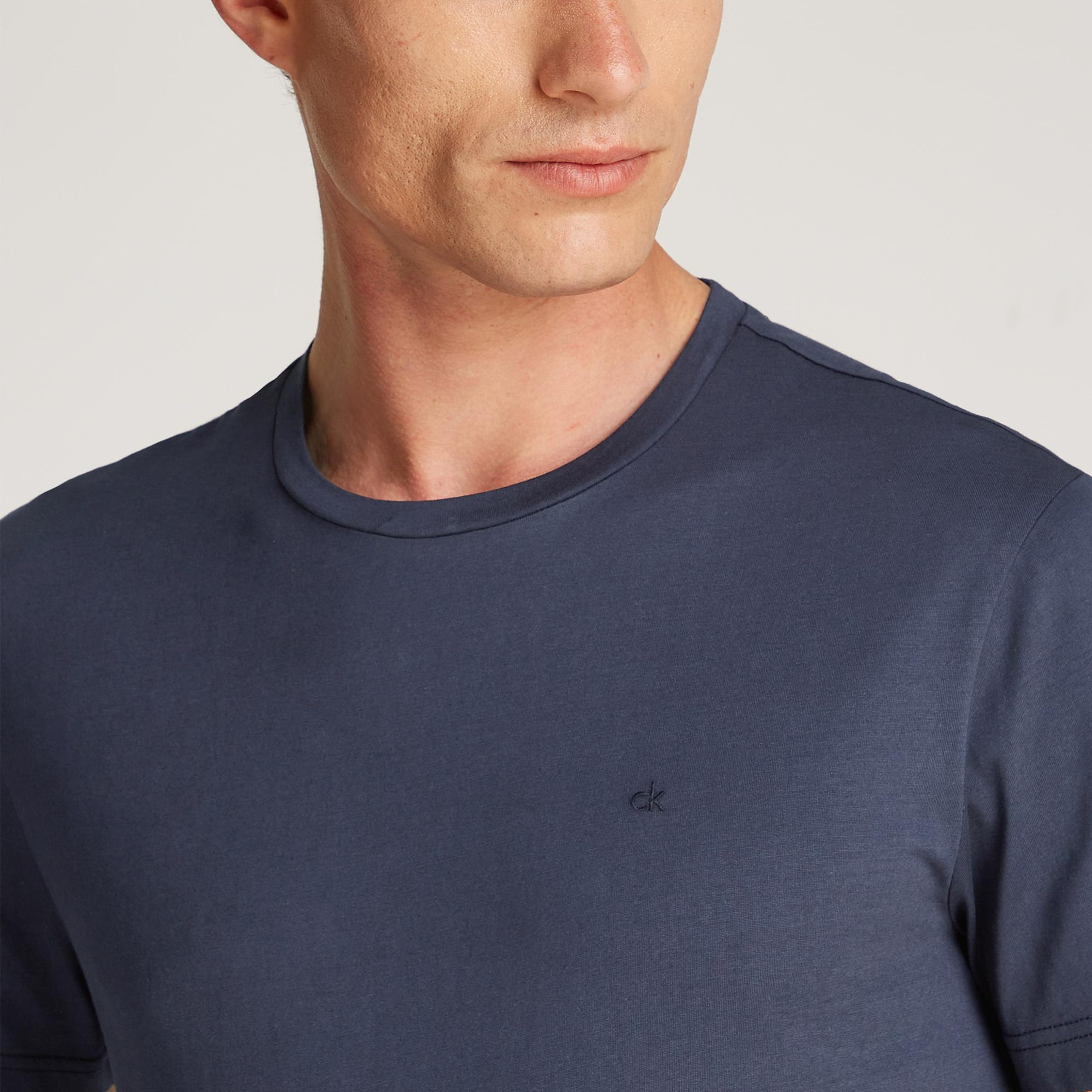 Calvin Klein Erkek Mavi T-Shirt
