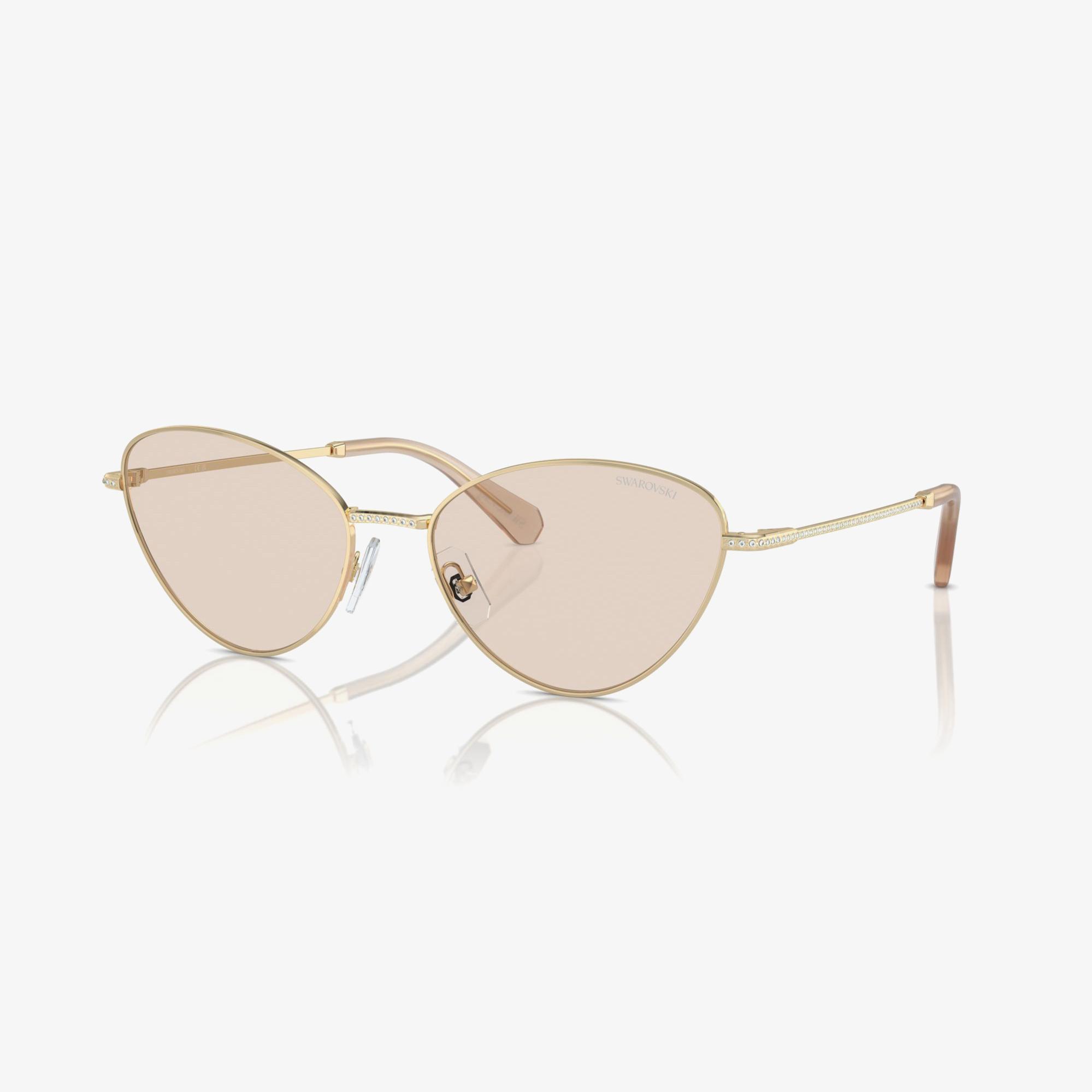 Swarovski Sk714 Kadın Altın Rengi Güneş Gözlüğü