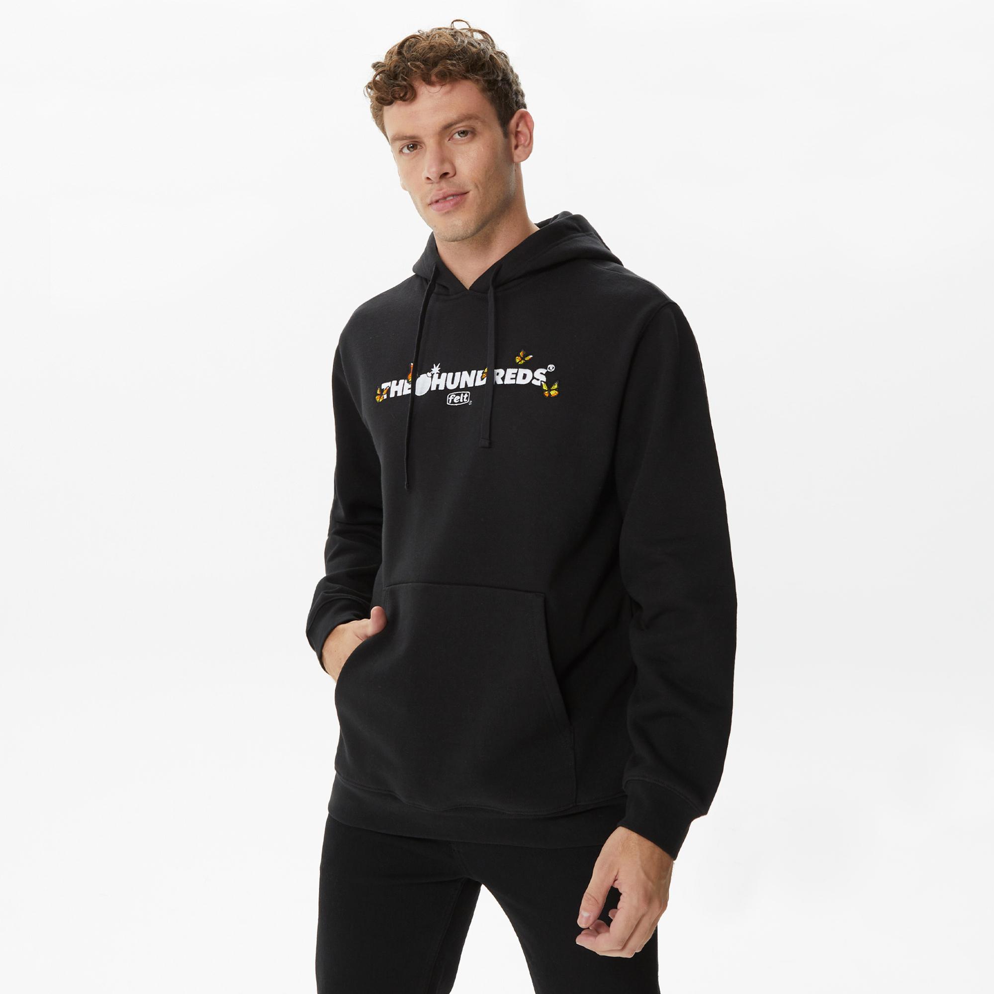 The Hundreds Butterfly Adam Pullover Erkek Siyah Sweatshirt