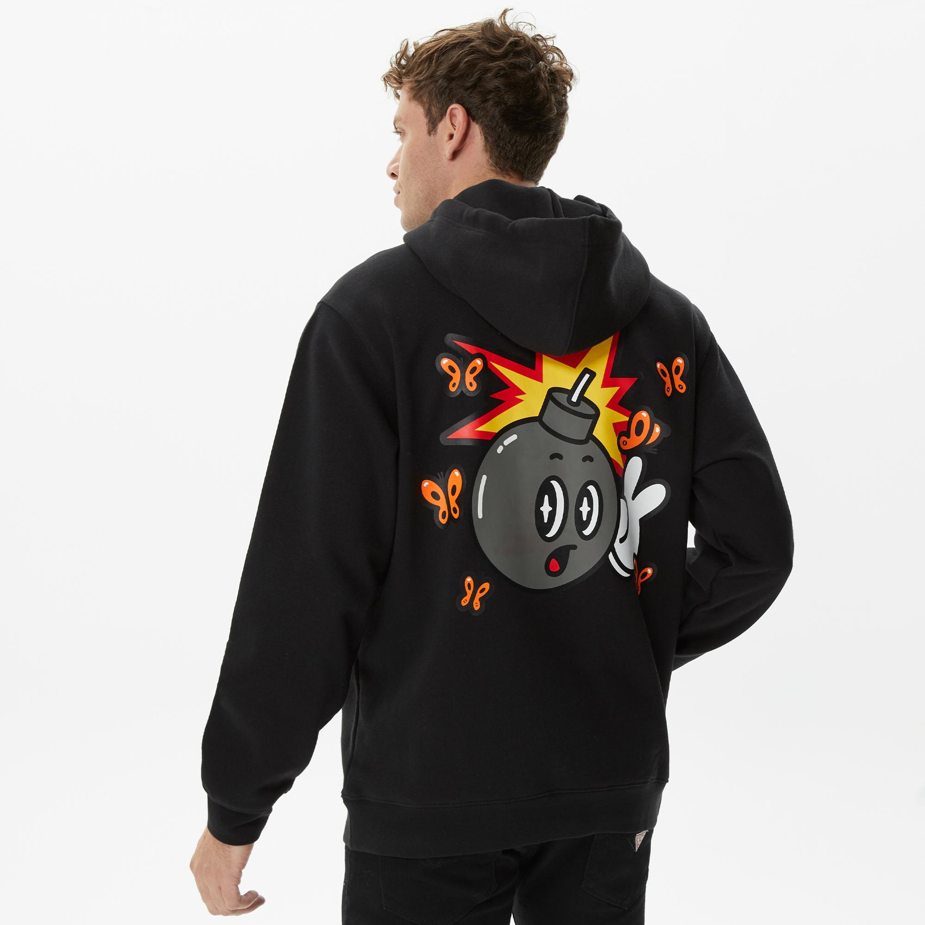 The Hundreds Butterfly Adam Pullover Erkek Siyah Sweatshirt