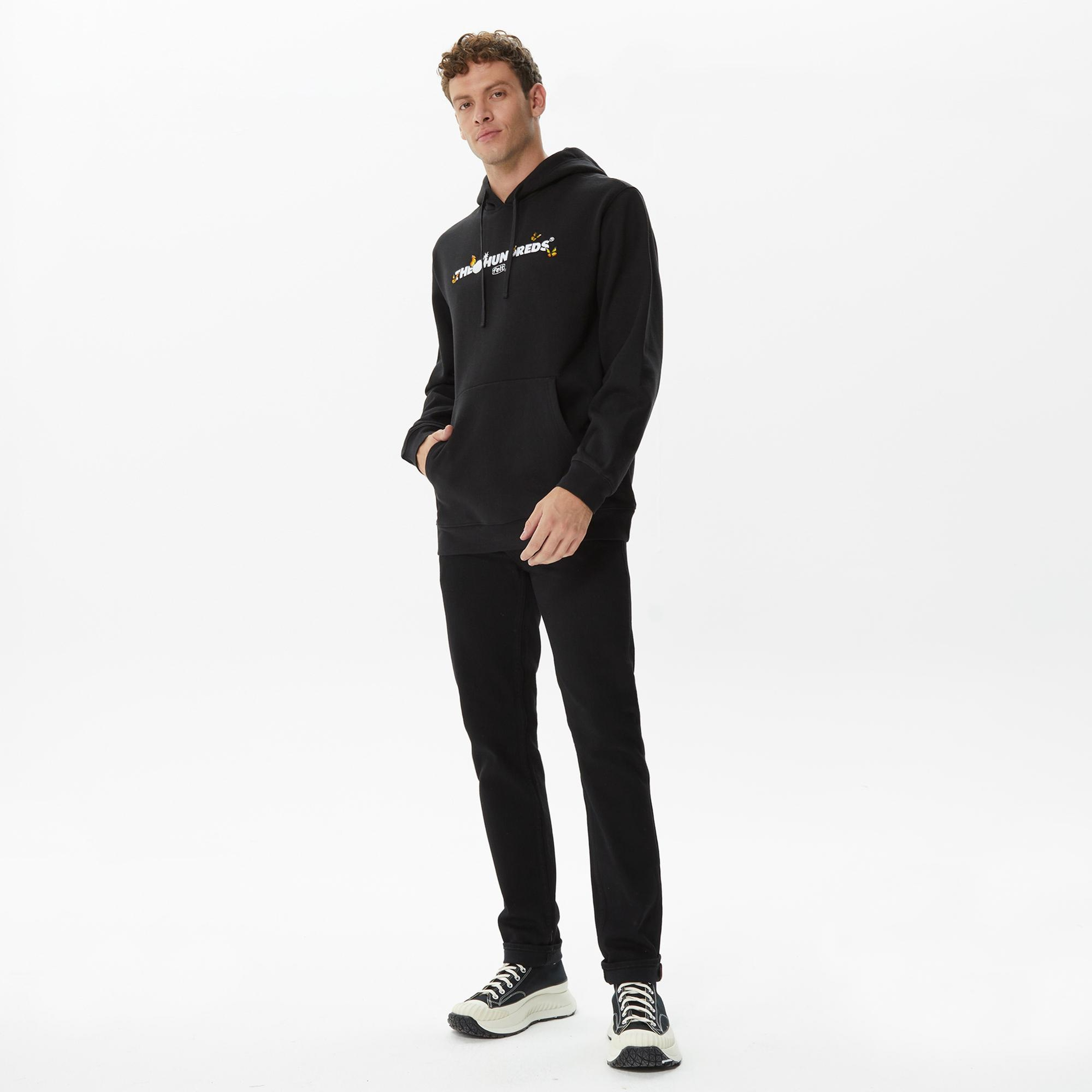 The Hundreds Butterfly Adam Pullover Erkek Siyah Sweatshirt