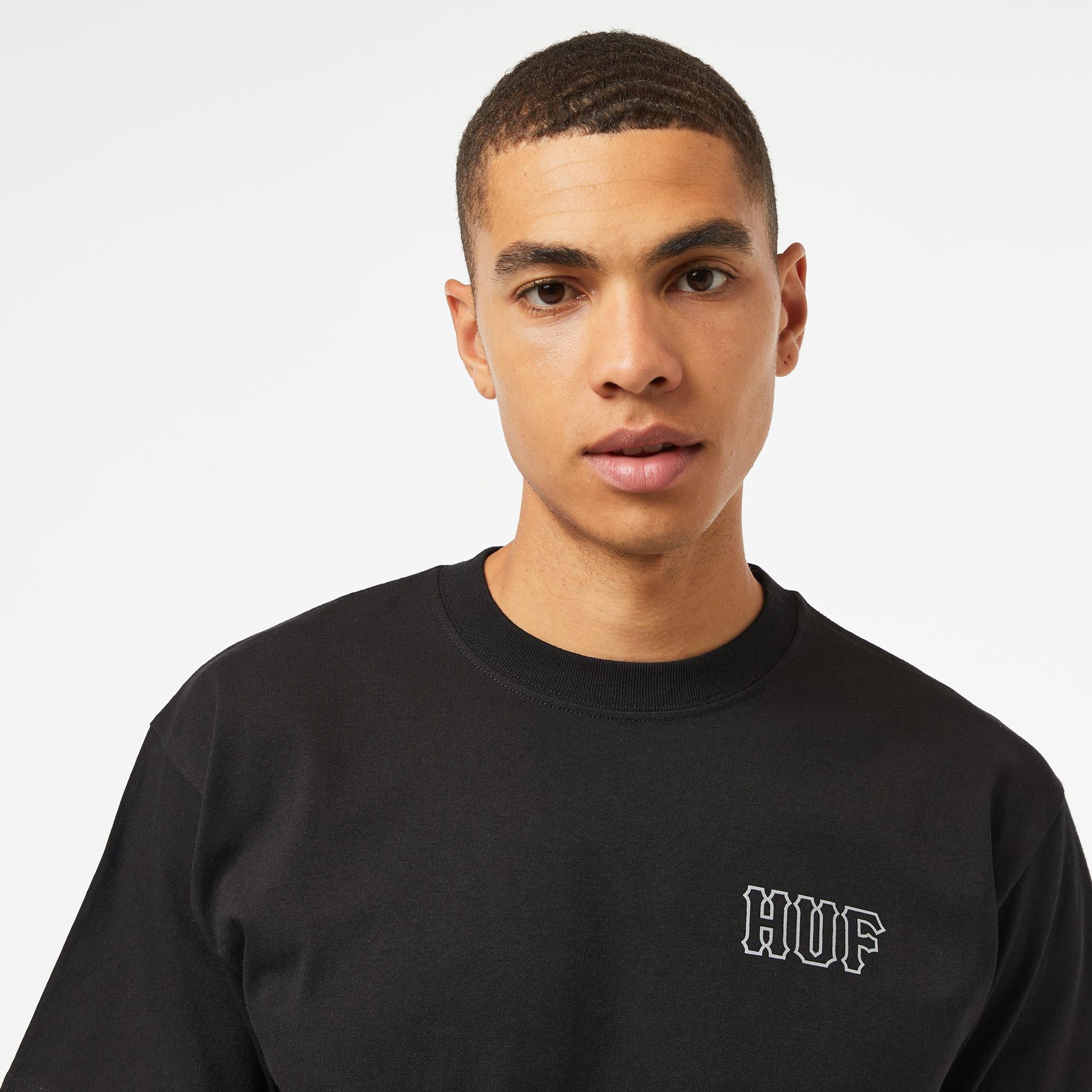 HUF Huf Set H S/S Erkek Siyah T-Shirt