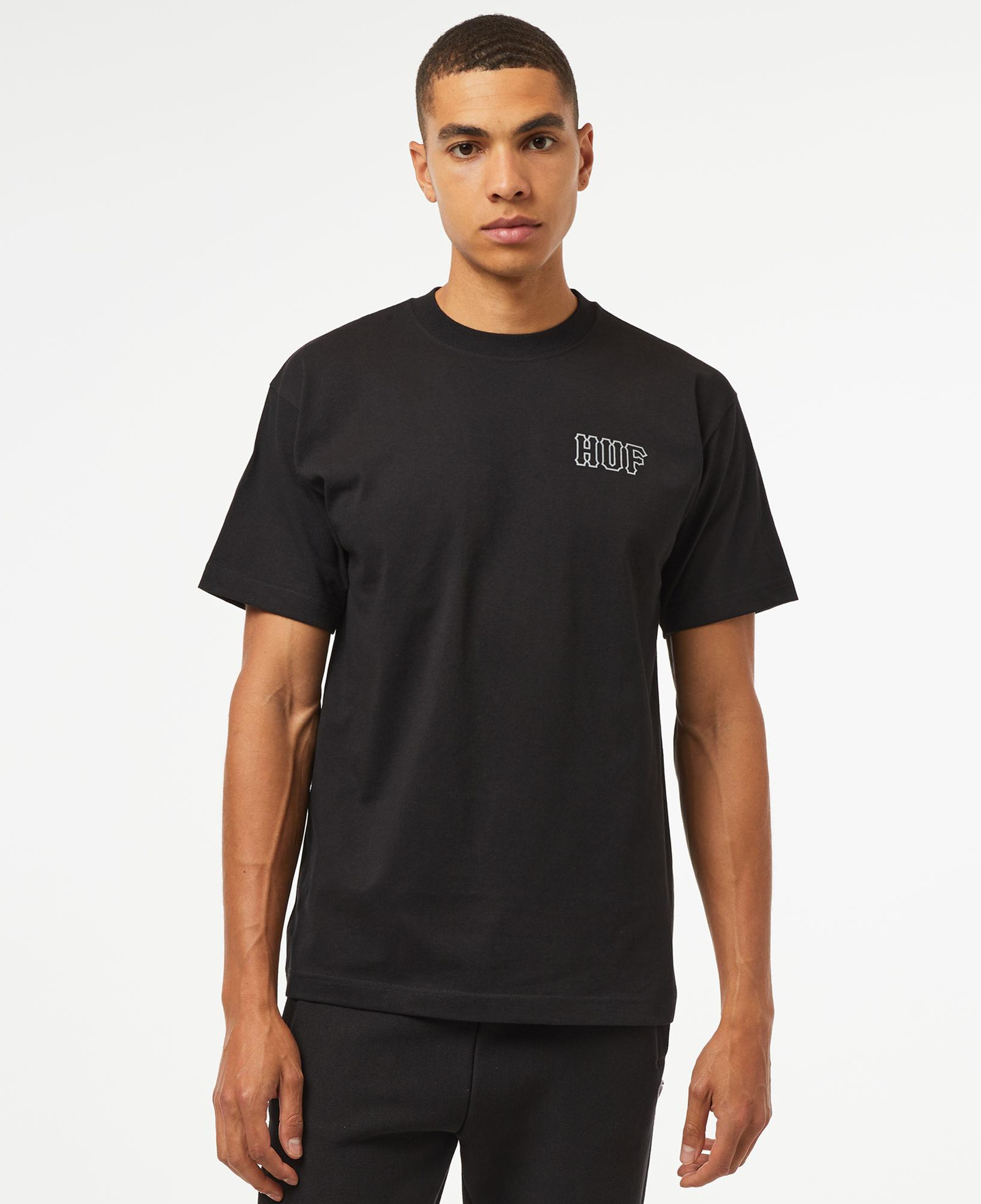 HUF Huf Set H S/S Erkek Siyah T-Shirt