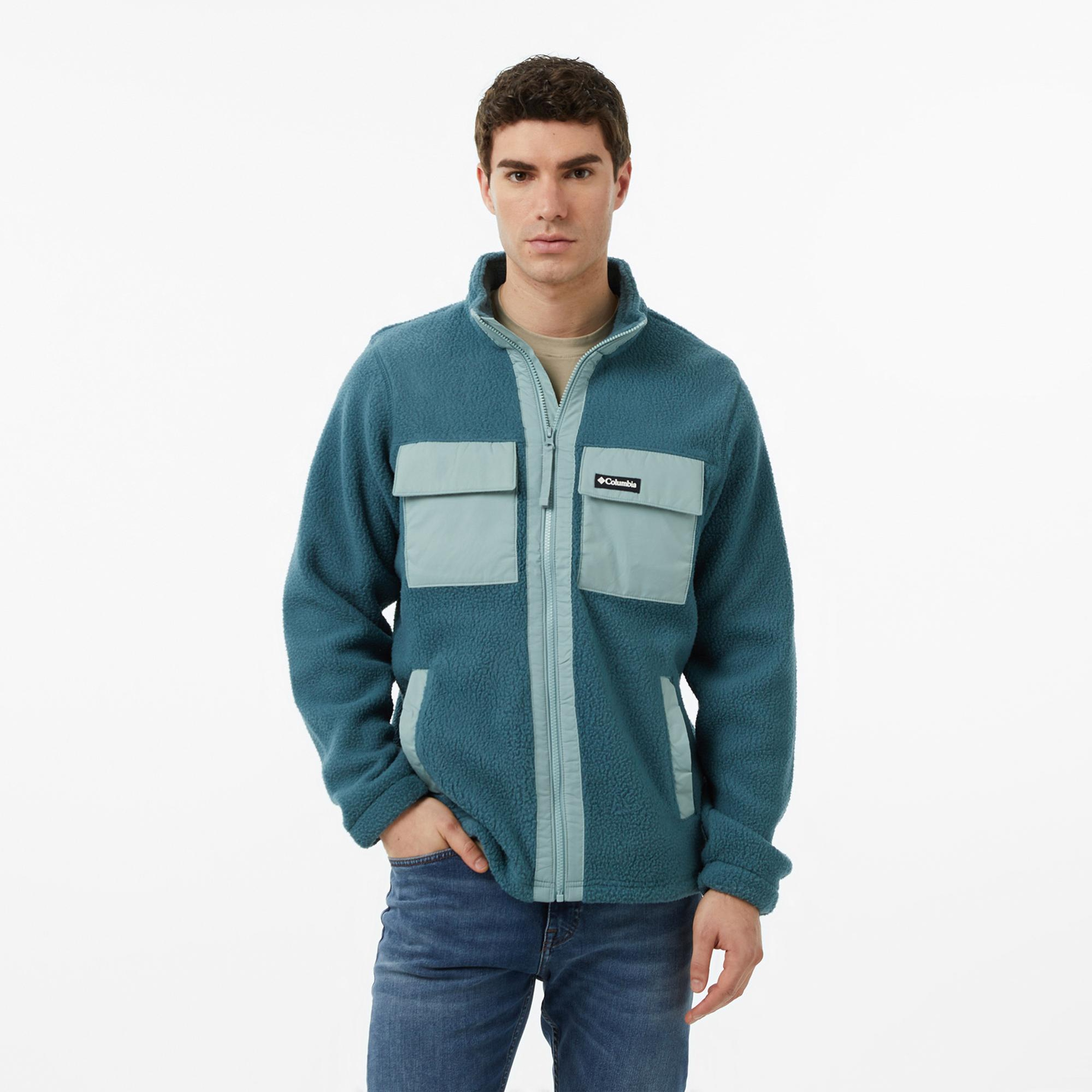 Columbia Juniper Peak Full Zip Fleece Erkek Mavi Polar Ceket