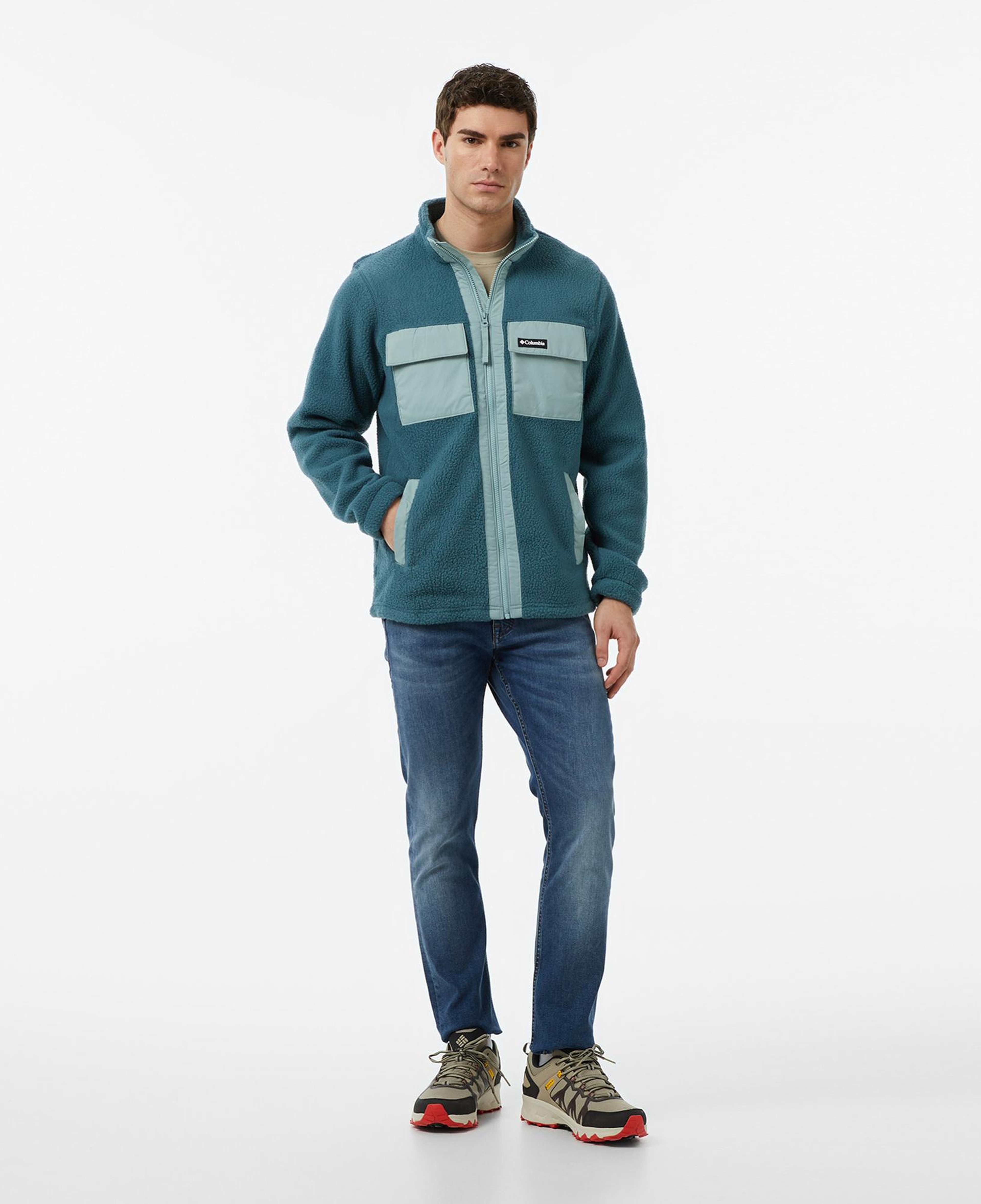 Columbia Juniper Peak Full Zip Fleece Erkek Mavi Polar Ceket