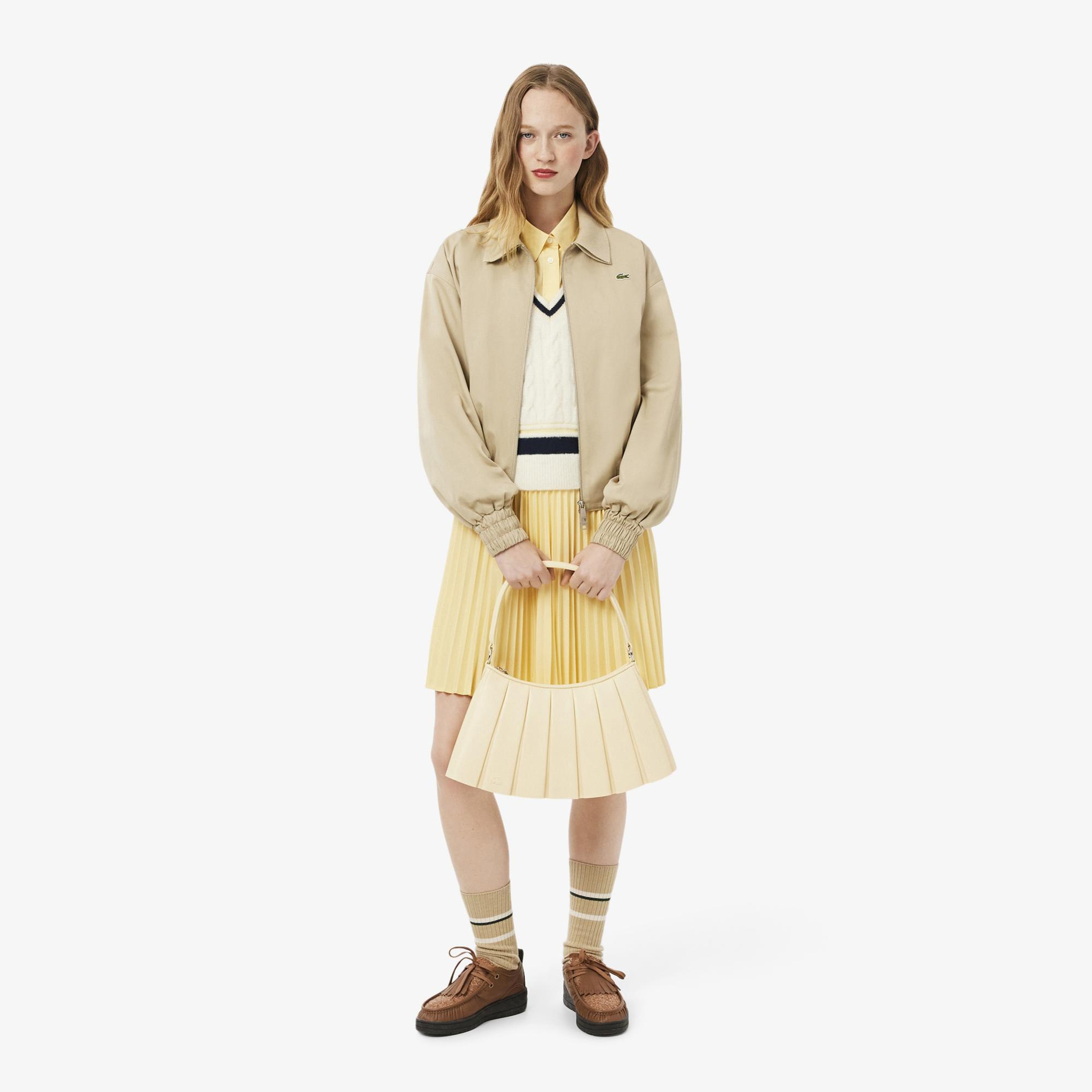 Lacoste Medium Lenglen Kadın Sarı Omuz Çantası