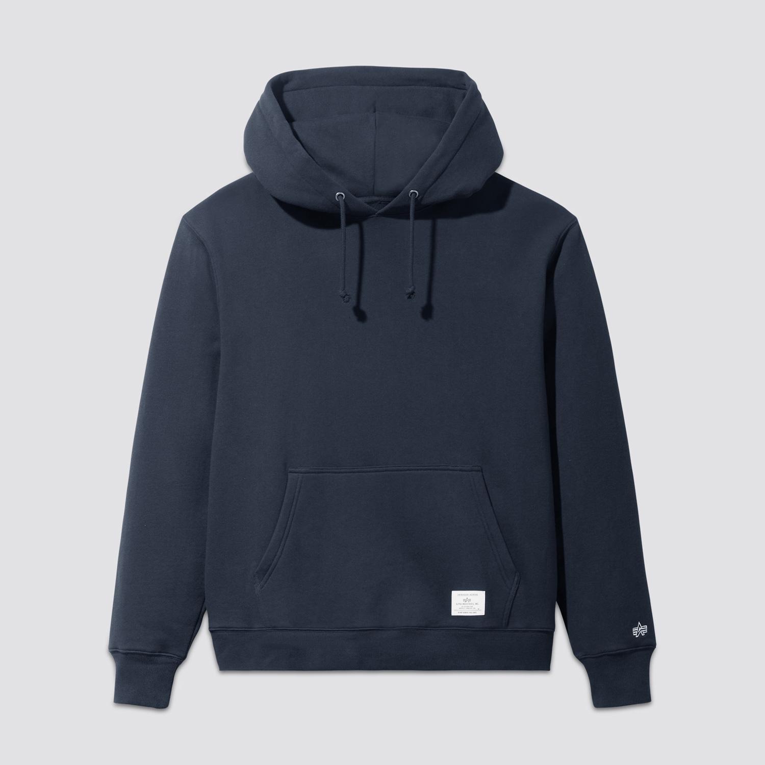 Alpha Industries Essential Hoodie Erkek Mavi Sweatshirt