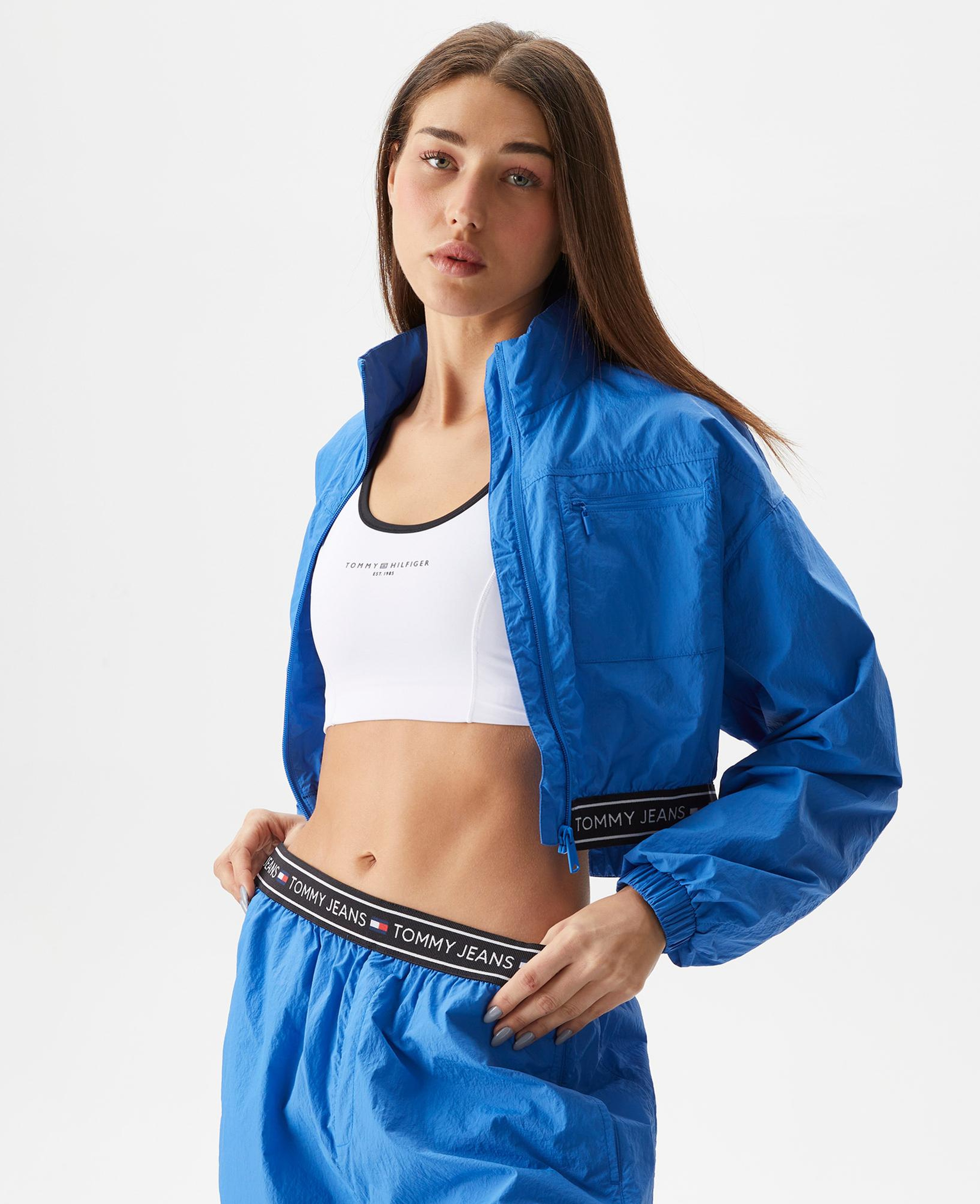 Tommy Jeans Taping Kadın Mavi Rüzgarlık