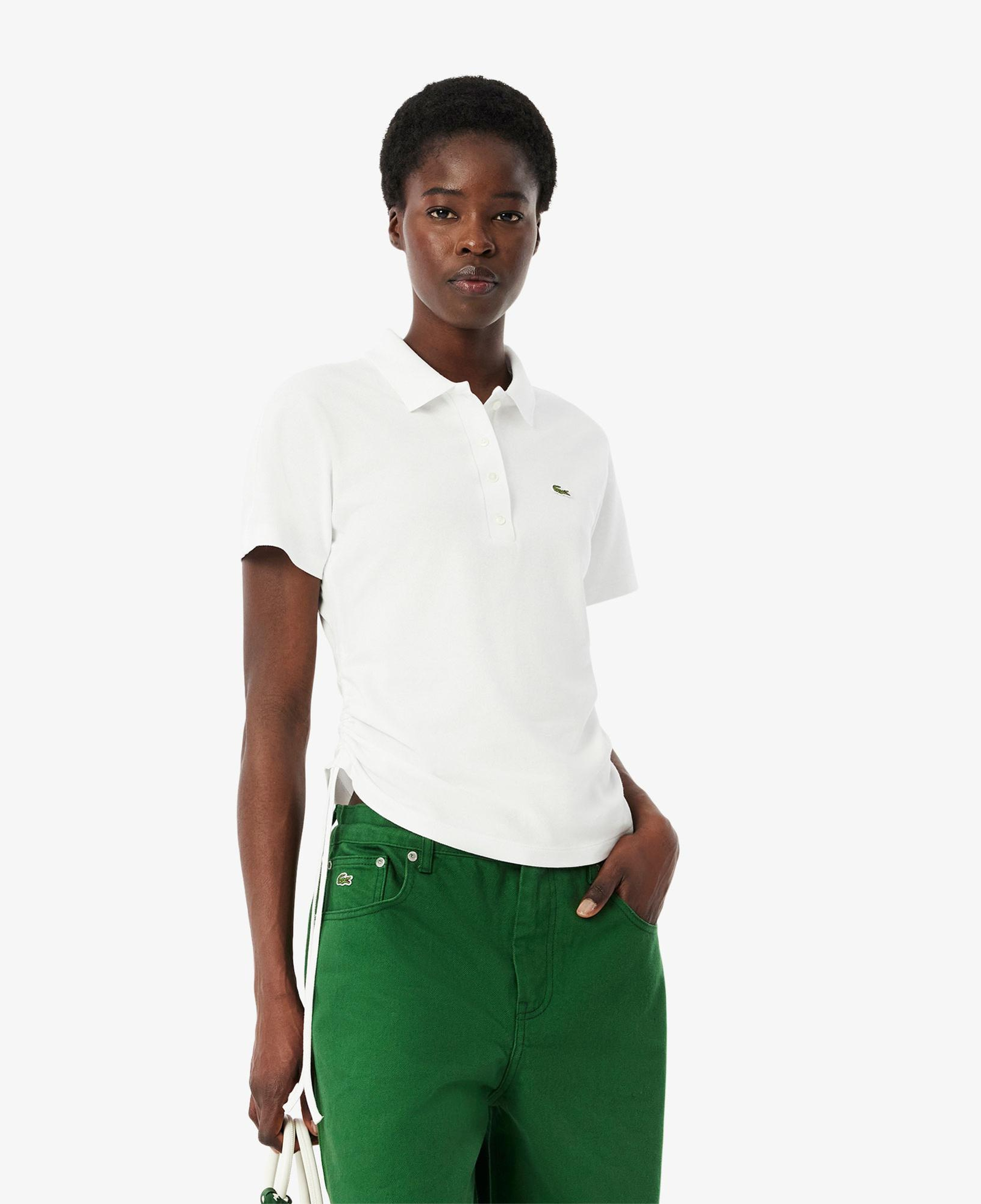 Lacoste Kadın Slim Fit Beyaz Polo