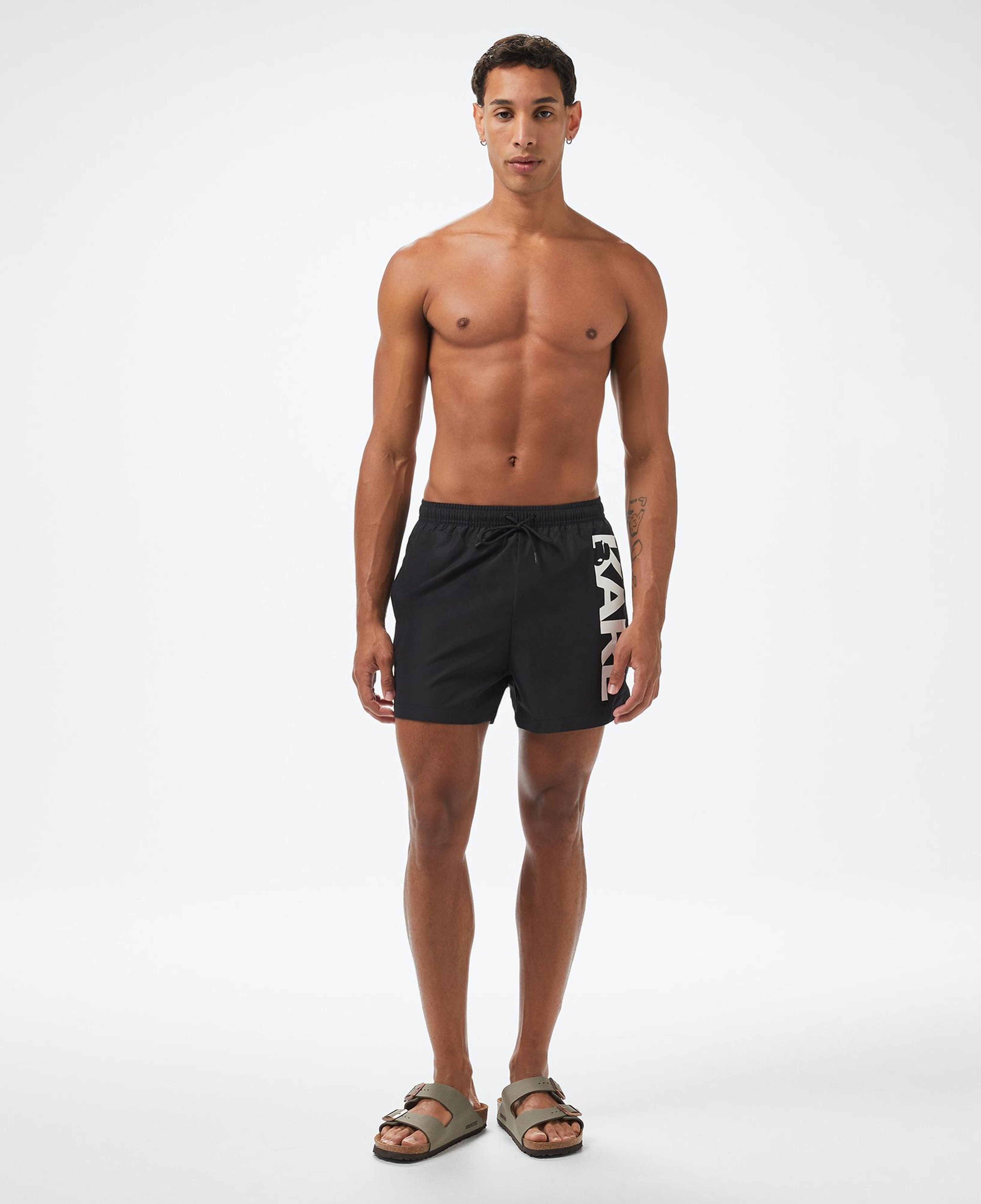 Karl Lagerfeld Erkek Siyah Mayo Şort