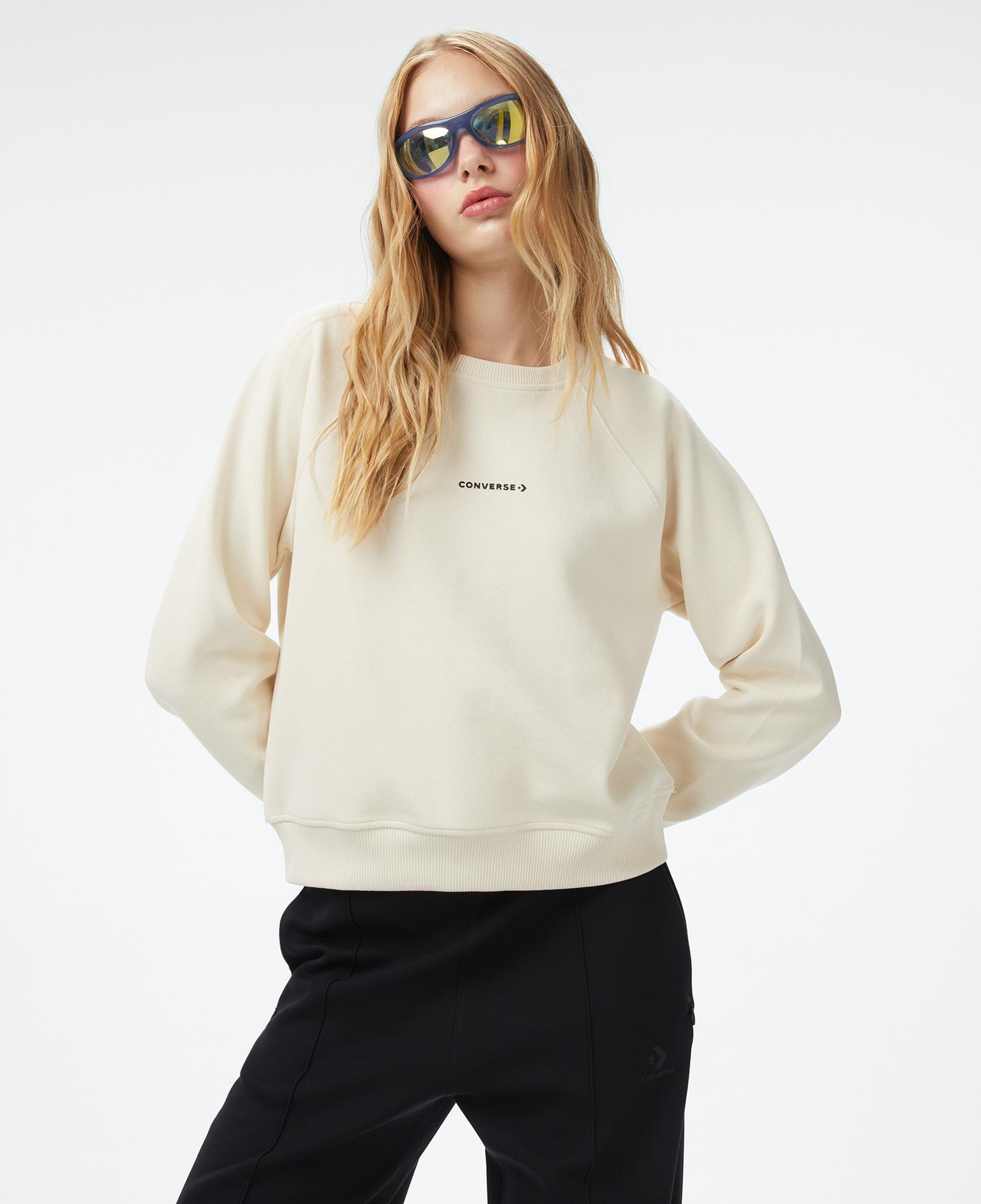 Converse Kadın Krem Sweatshirt