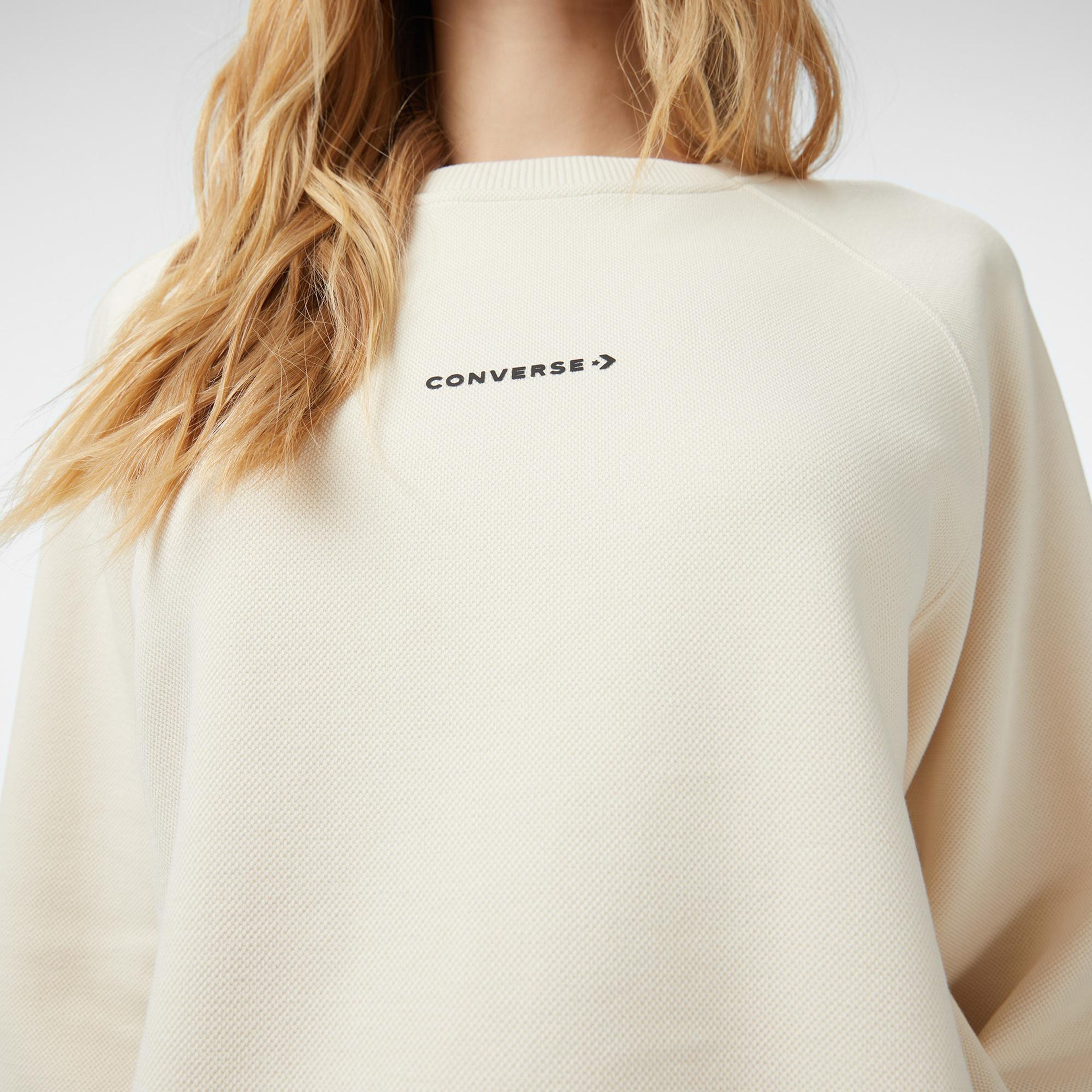 Converse Kadın Krem Sweatshirt