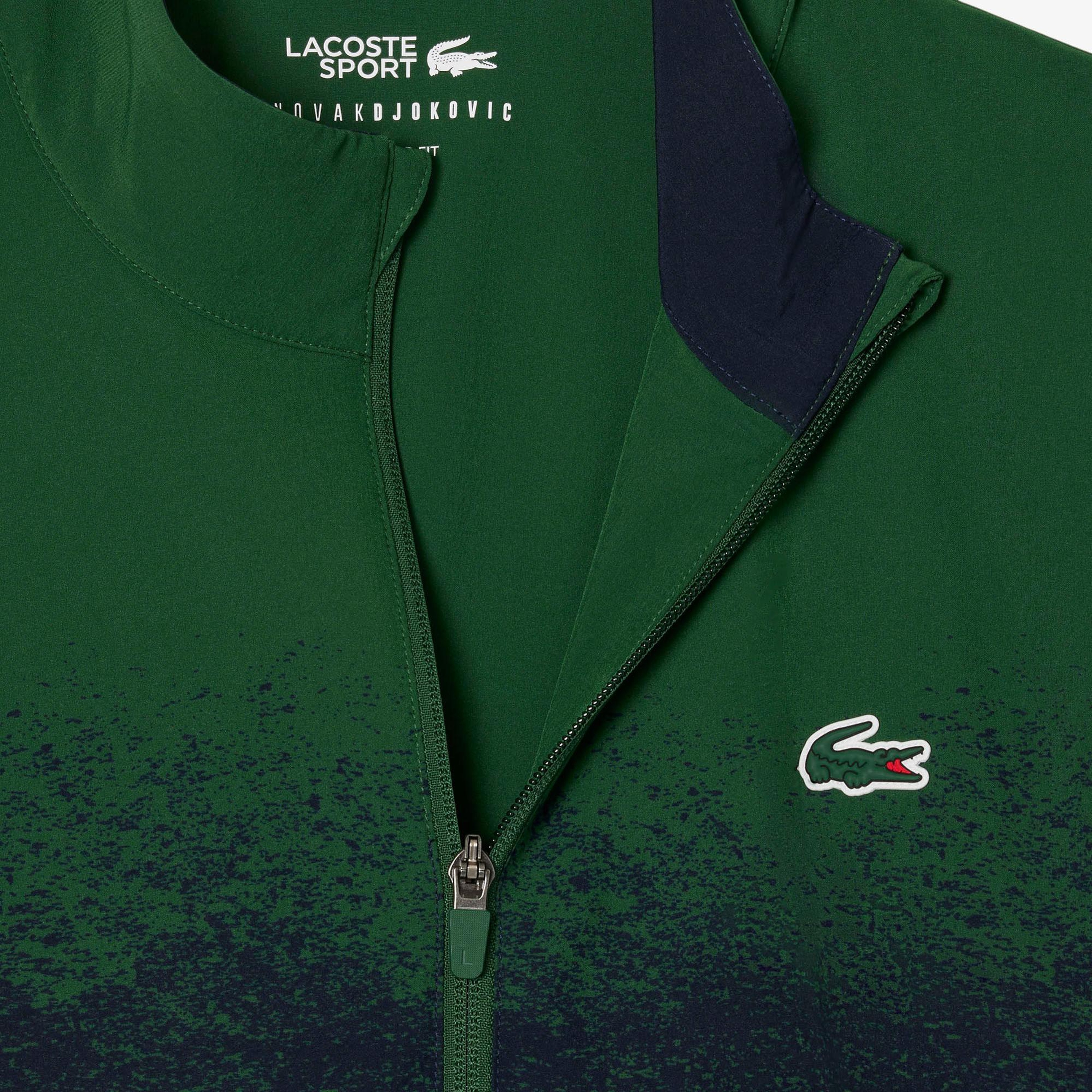 Lacoste Erkek Regular Fit Fermuarlı Renk Bloklu Yeşil Eşofman Takımı