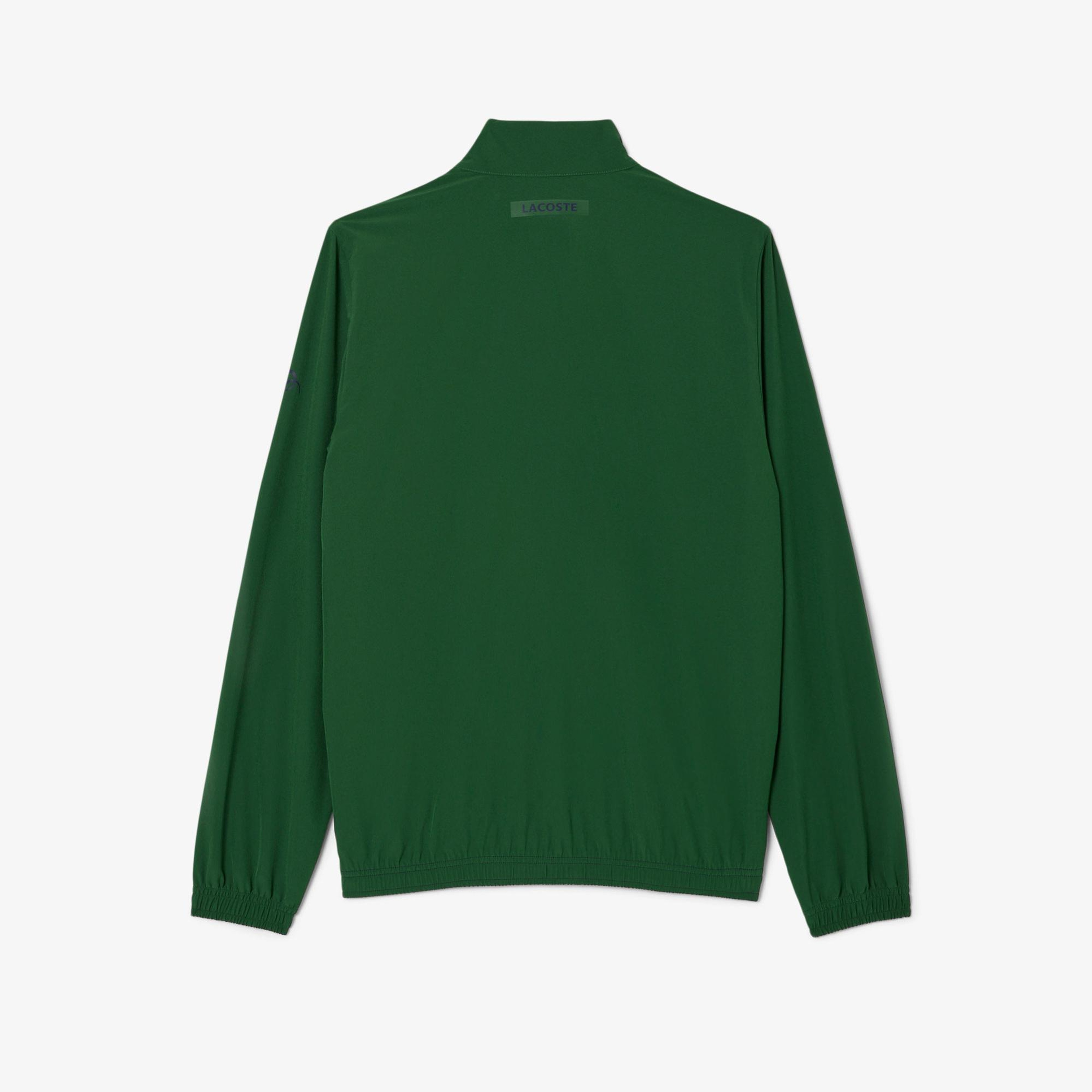 Lacoste Erkek Regular Fit Fermuarlı Renk Bloklu Yeşil Eşofman Takımı