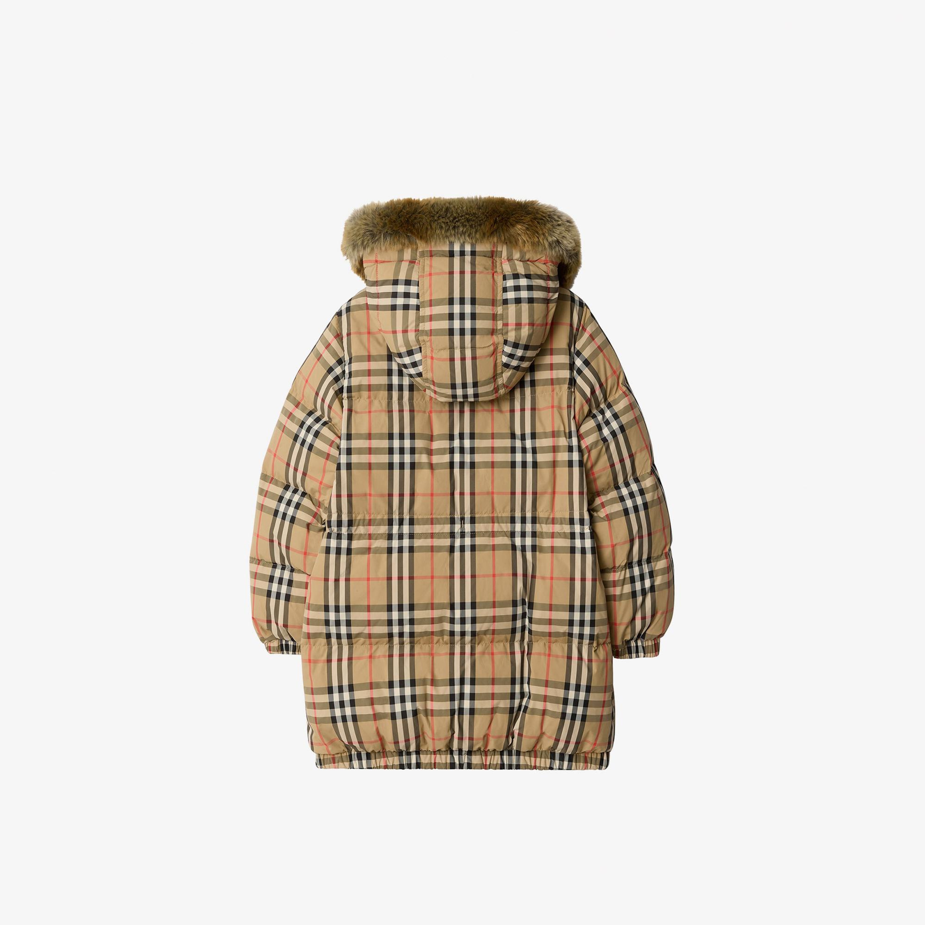 Burberry Franklın Check Çocuk Bej Mont