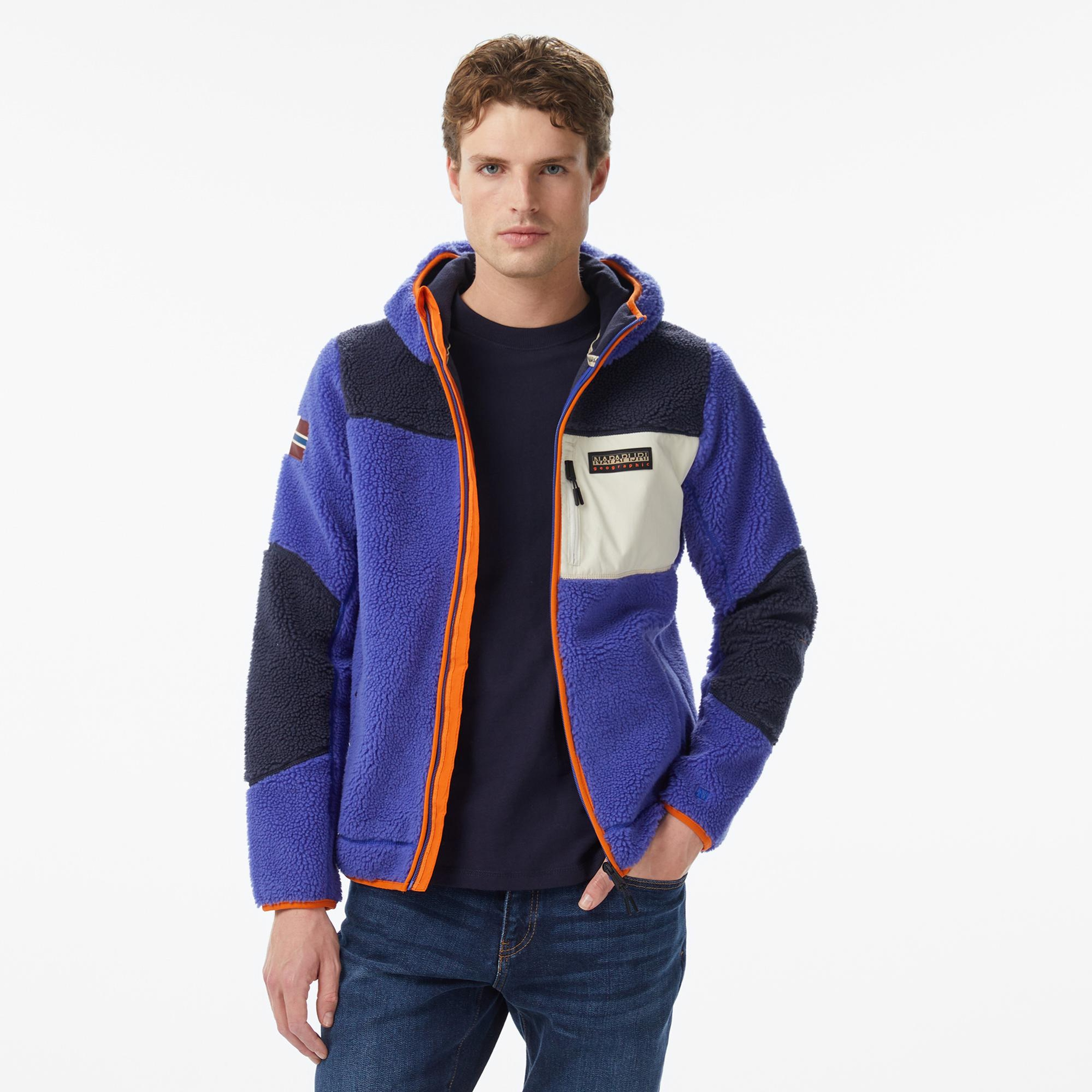 Napapijri Yupik Erkek Mavi Hoodie