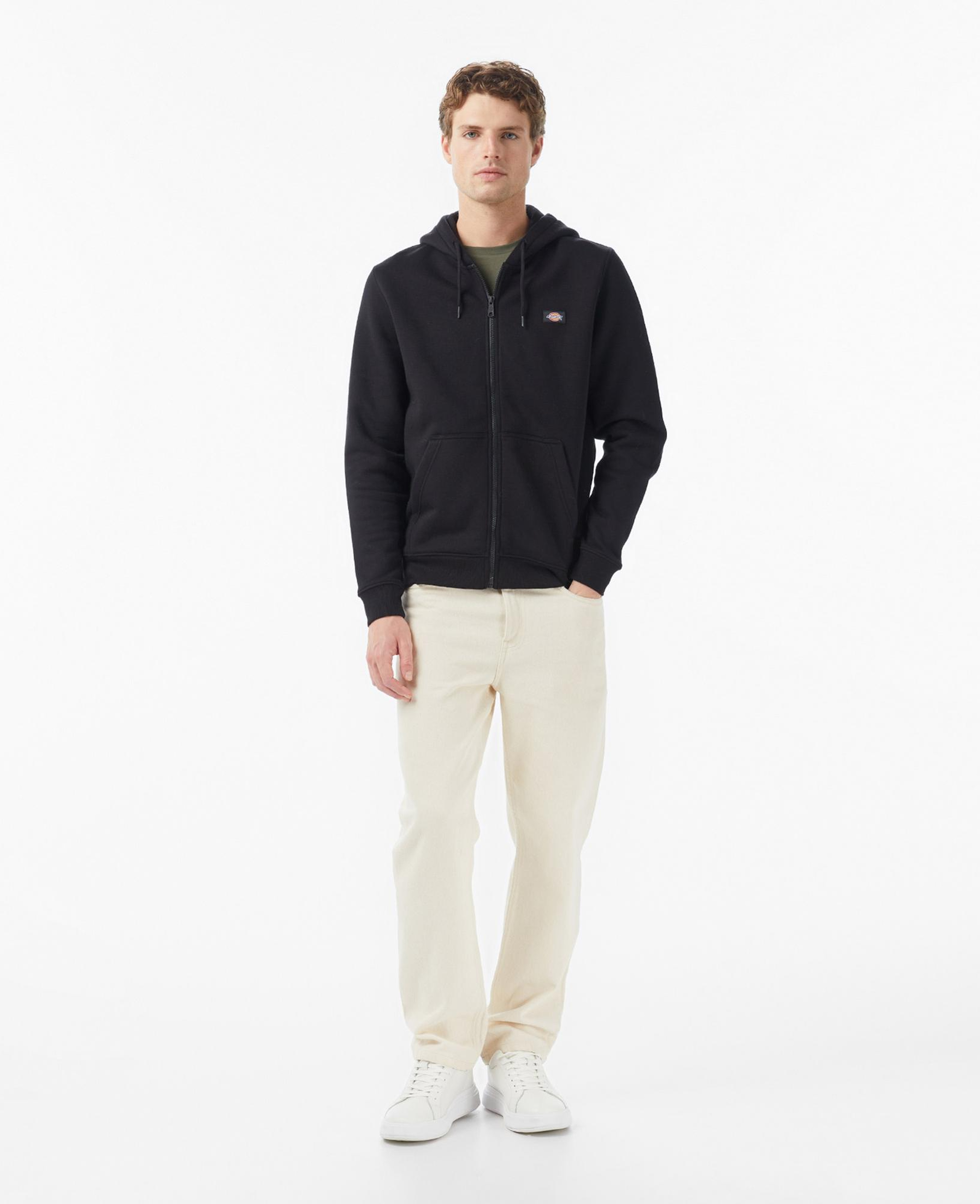 Dickies Oakport Zip Erkek Siyah Sweatshirt