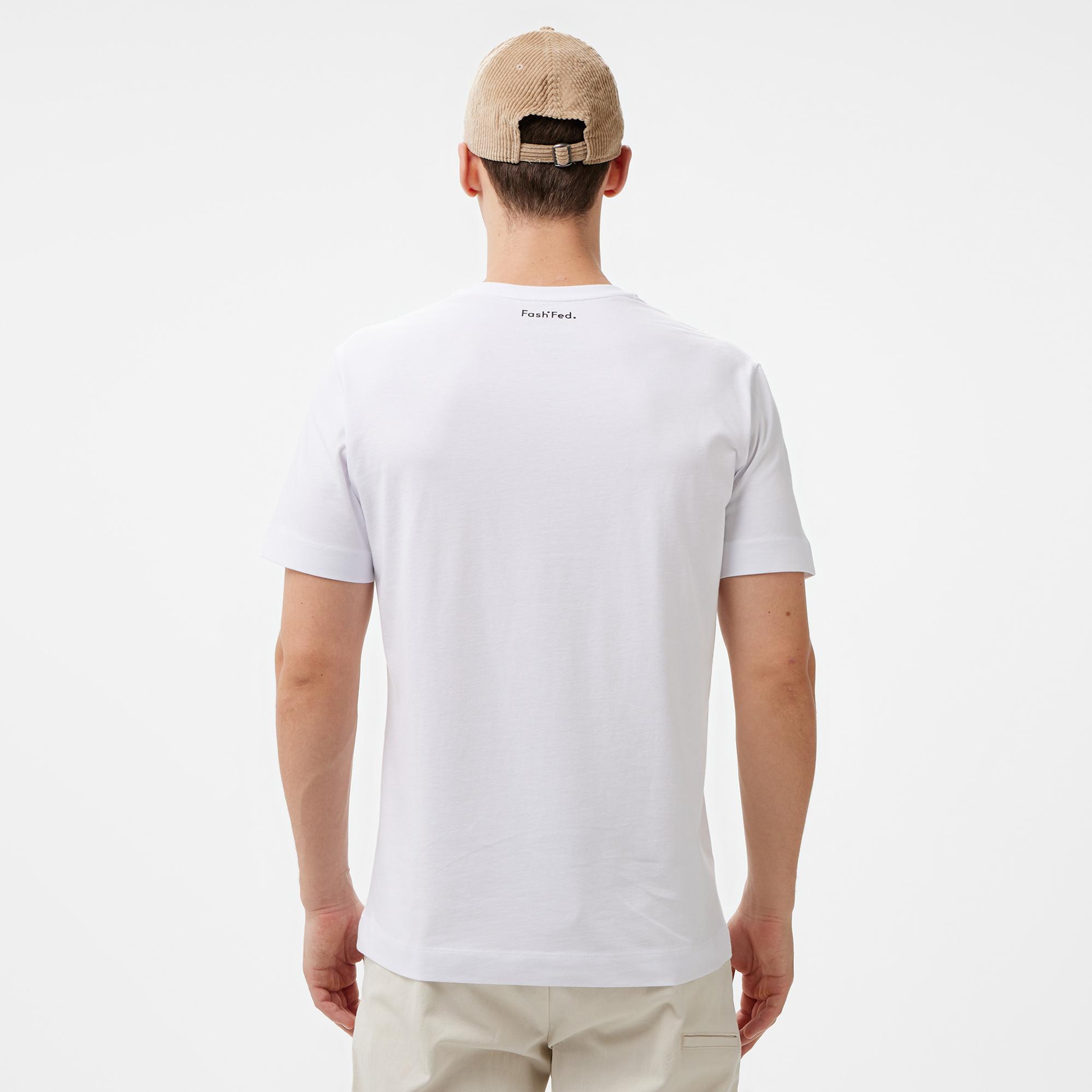 FashFed Unisex Beyaz T-Shirt