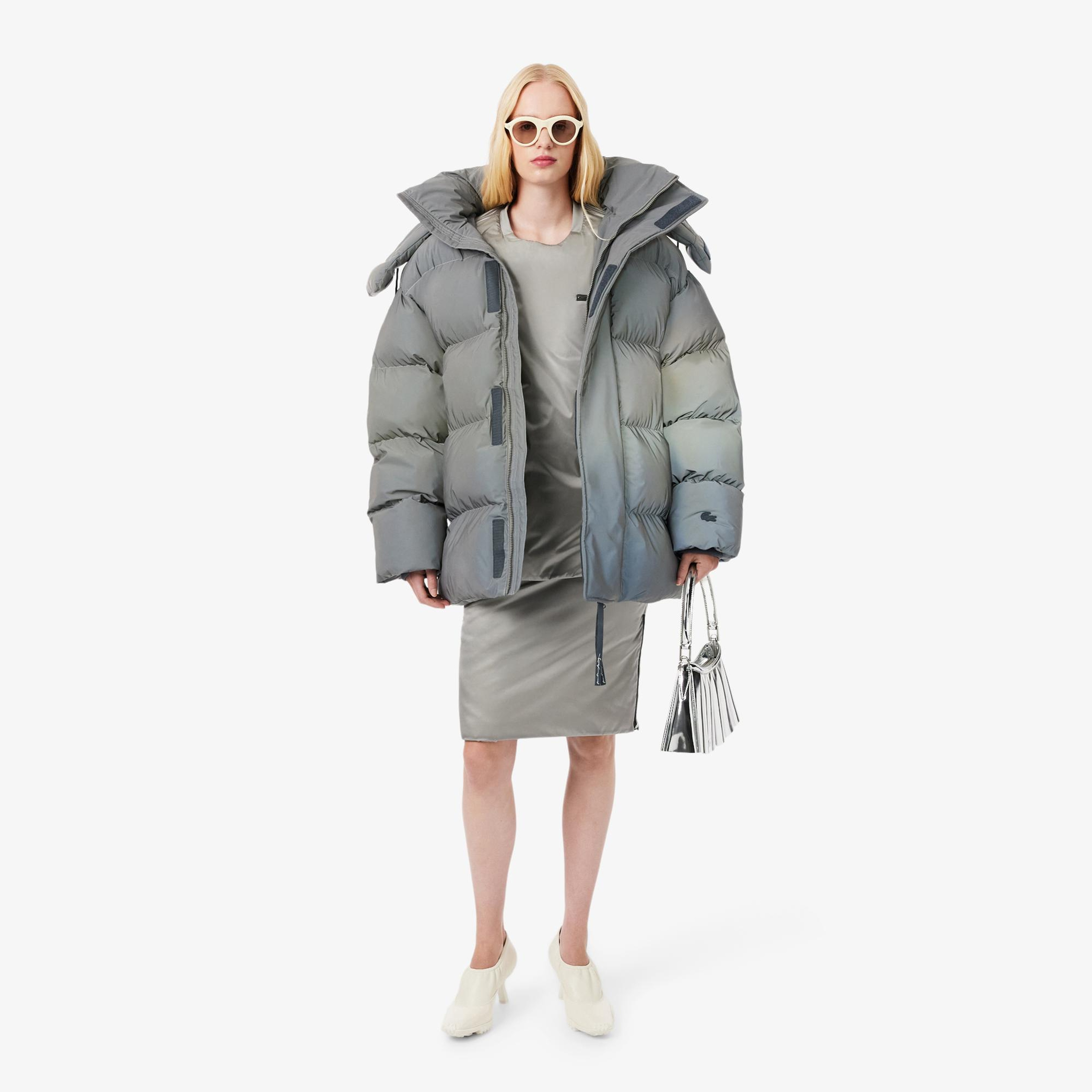 Lacoste Runway Small Lenglen Kadın Gri Omuz Çantası