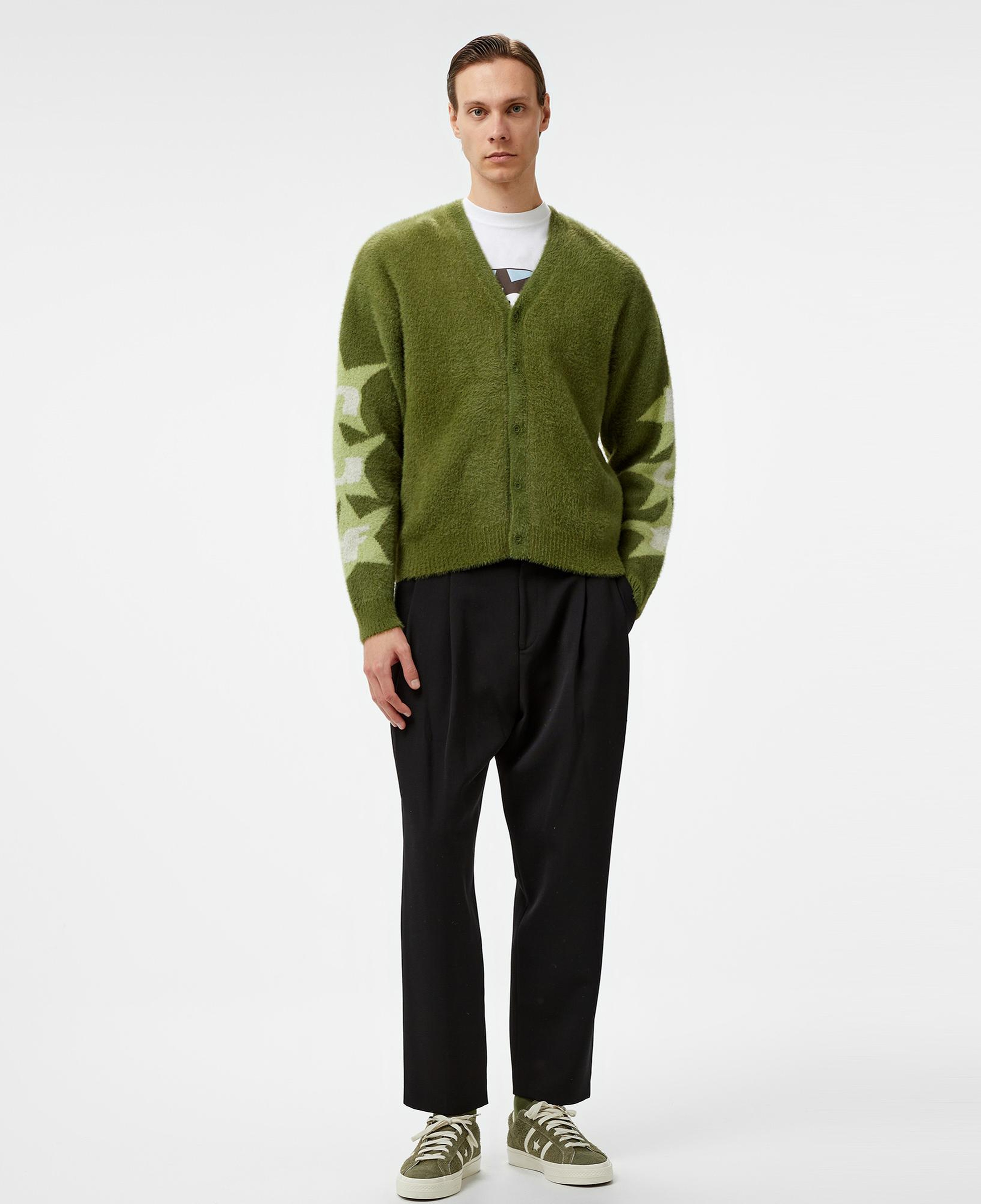 HUF Ursa Mohair Cardigan Erkek Yeşil Ceket