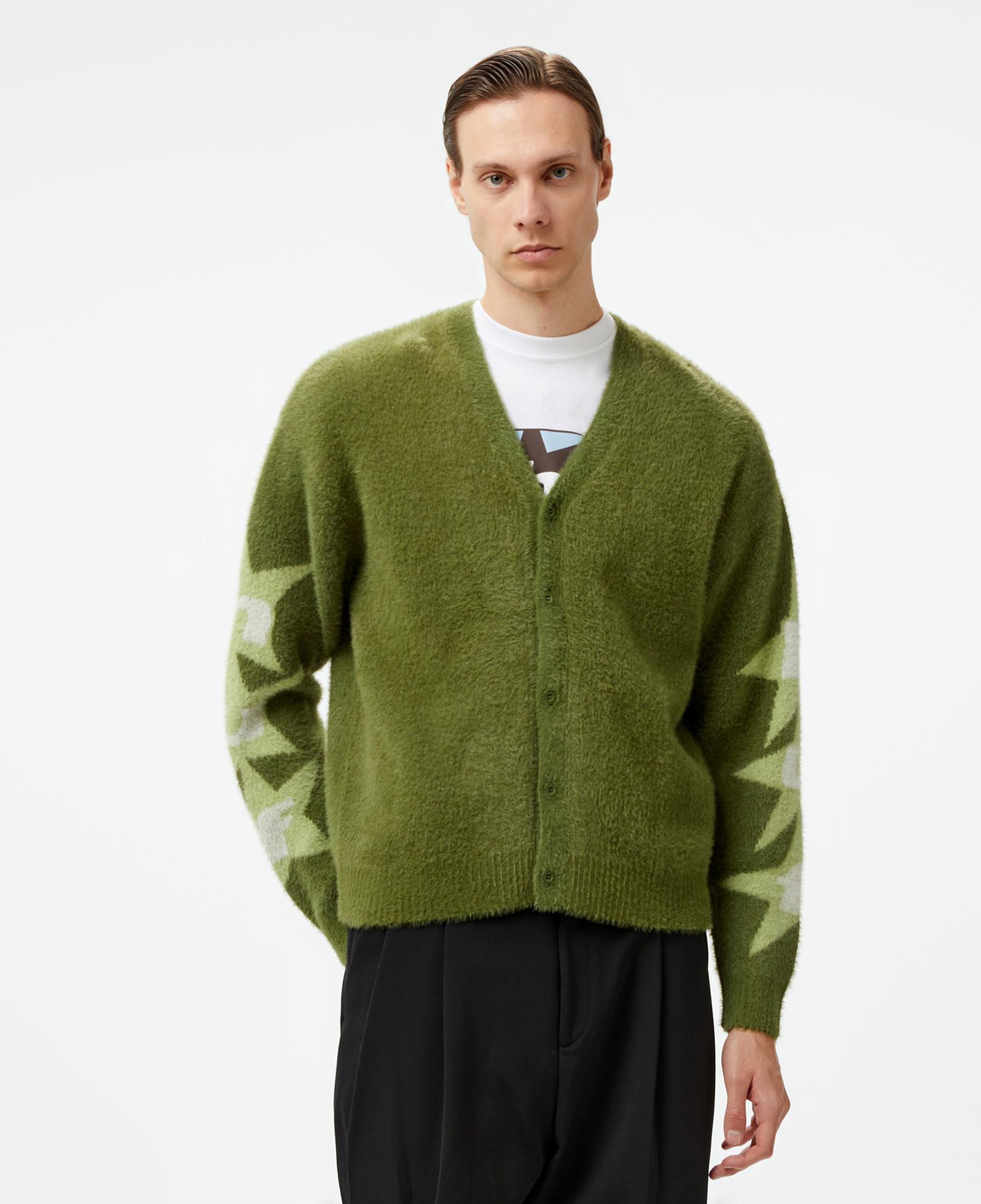 HUF Ursa Mohair Cardigan Erkek Yeşil Ceket