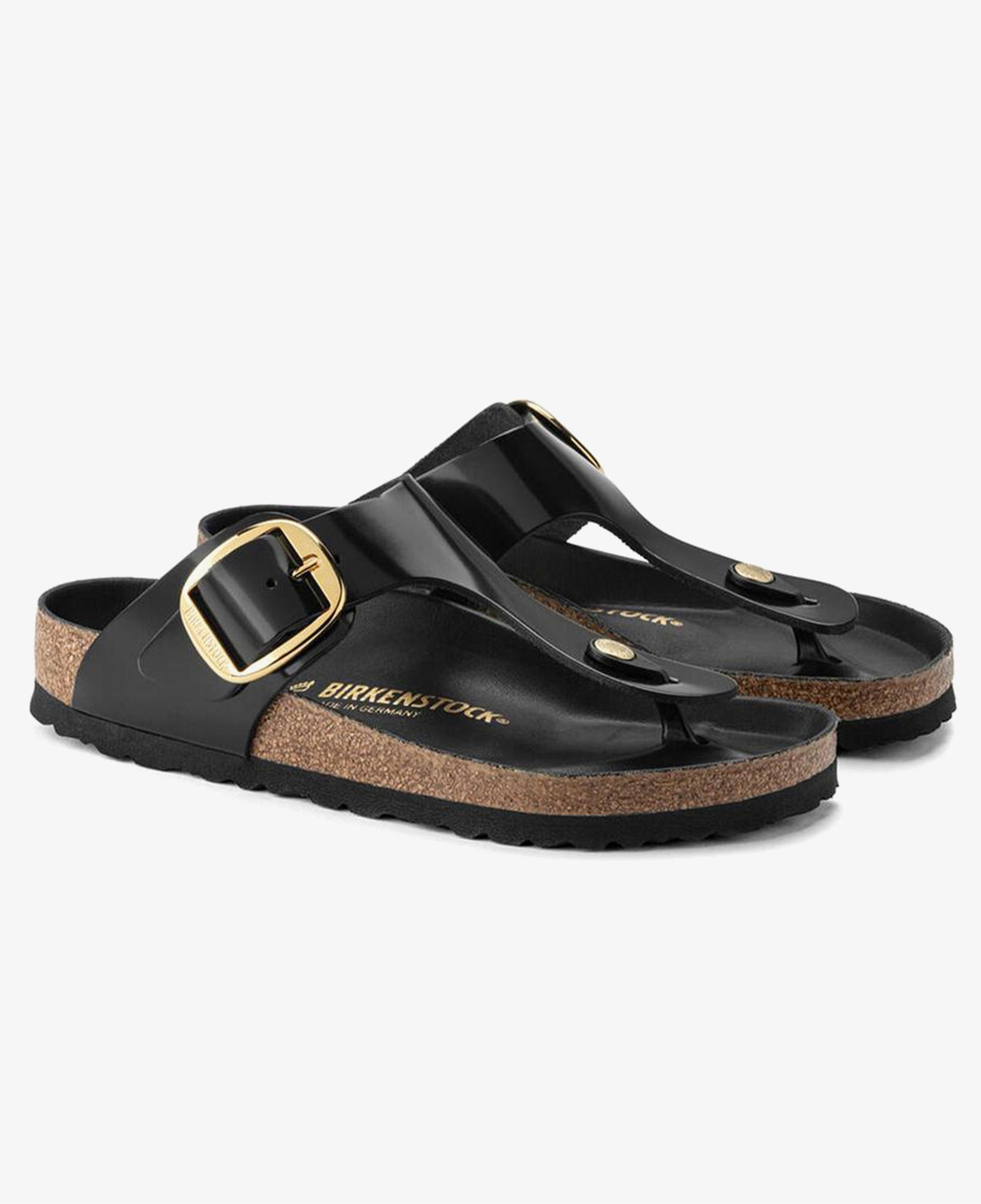 Birkenstock Gizeh Big Buckle Nl High Shine Kadın Siyah Terlik