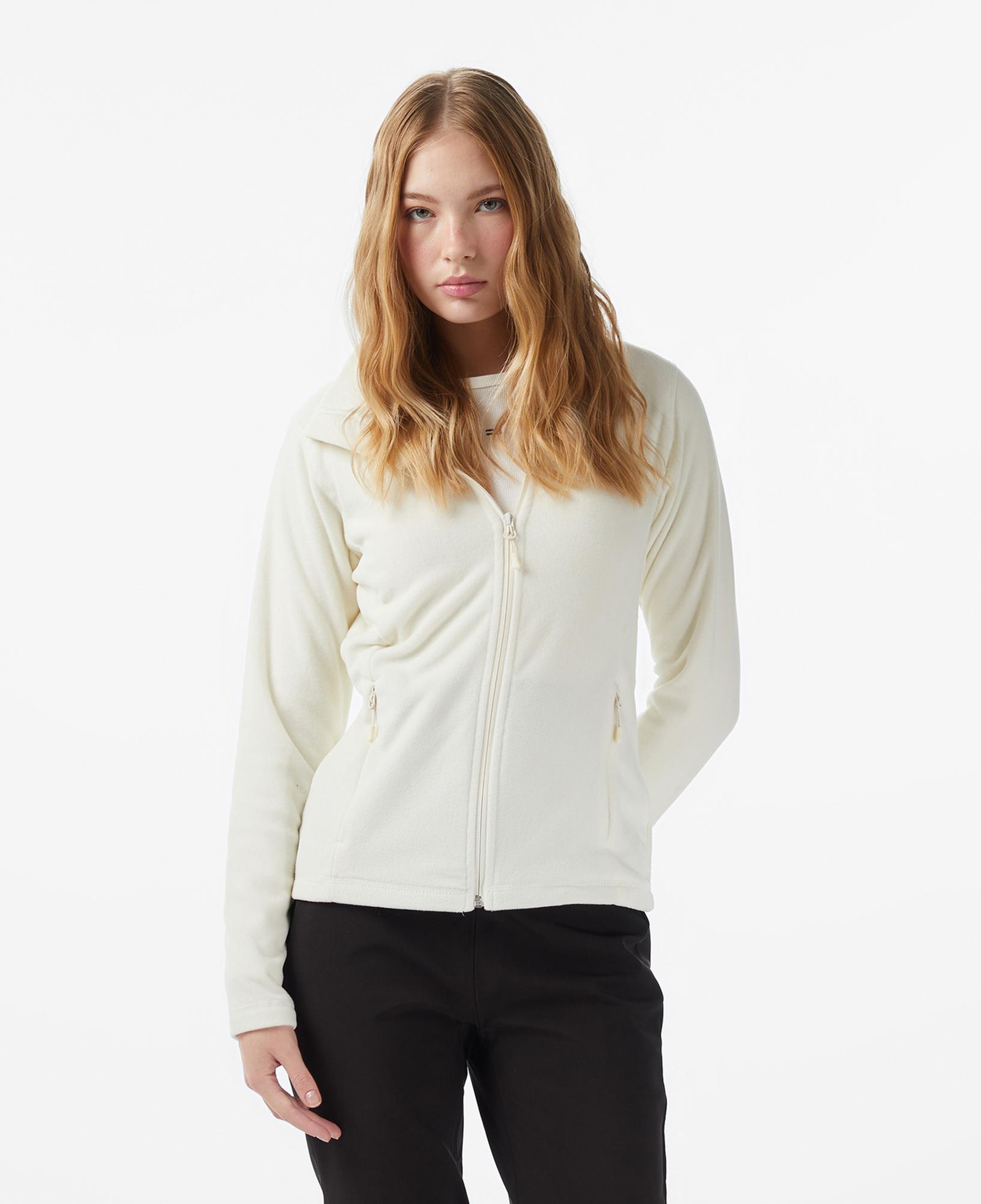 Helly Hansen Fullzip Polar Kadın Beyaz Ceket