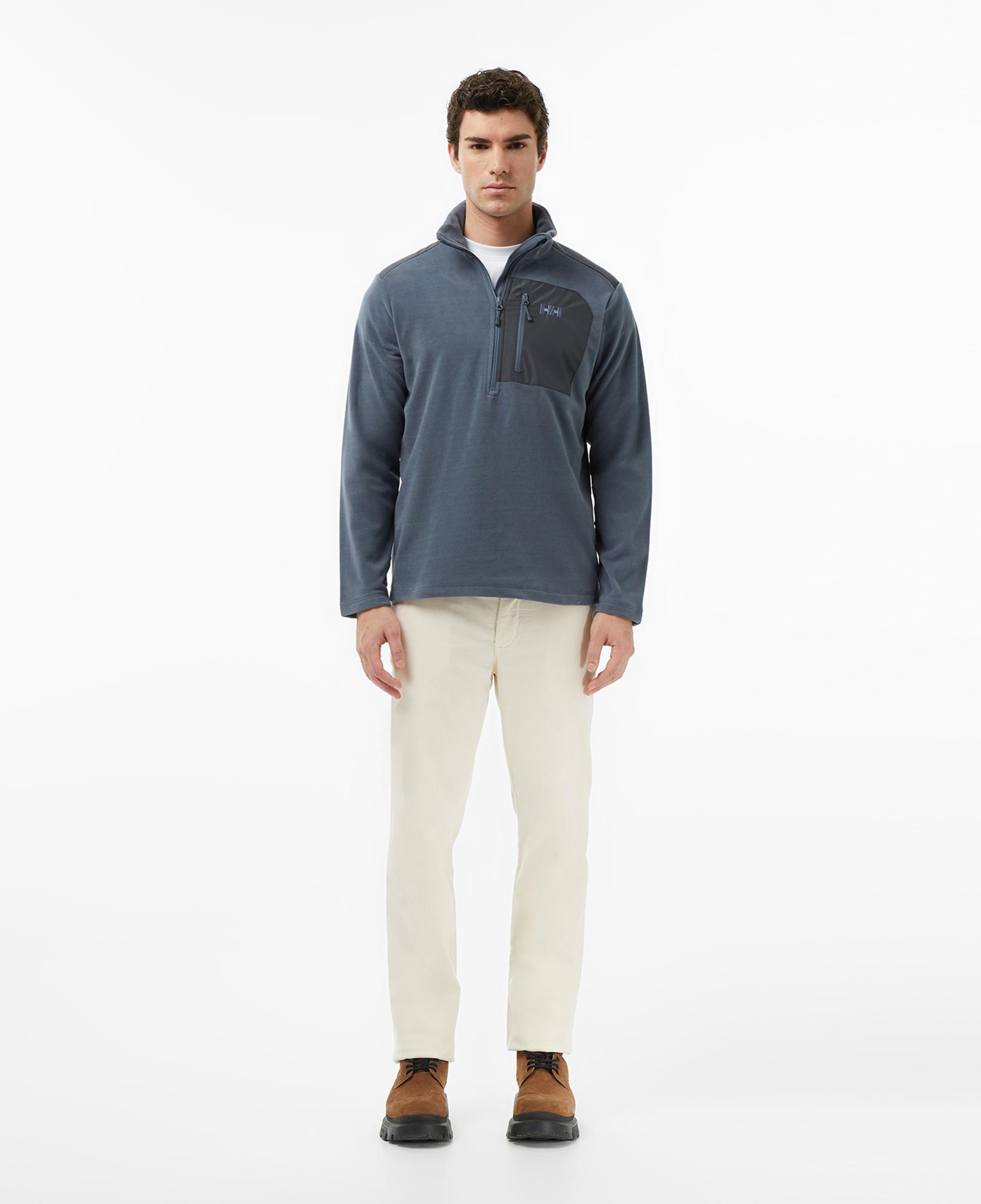 Helly Hansen Block Halfzip Polar Erkek Gri Sweatshirt