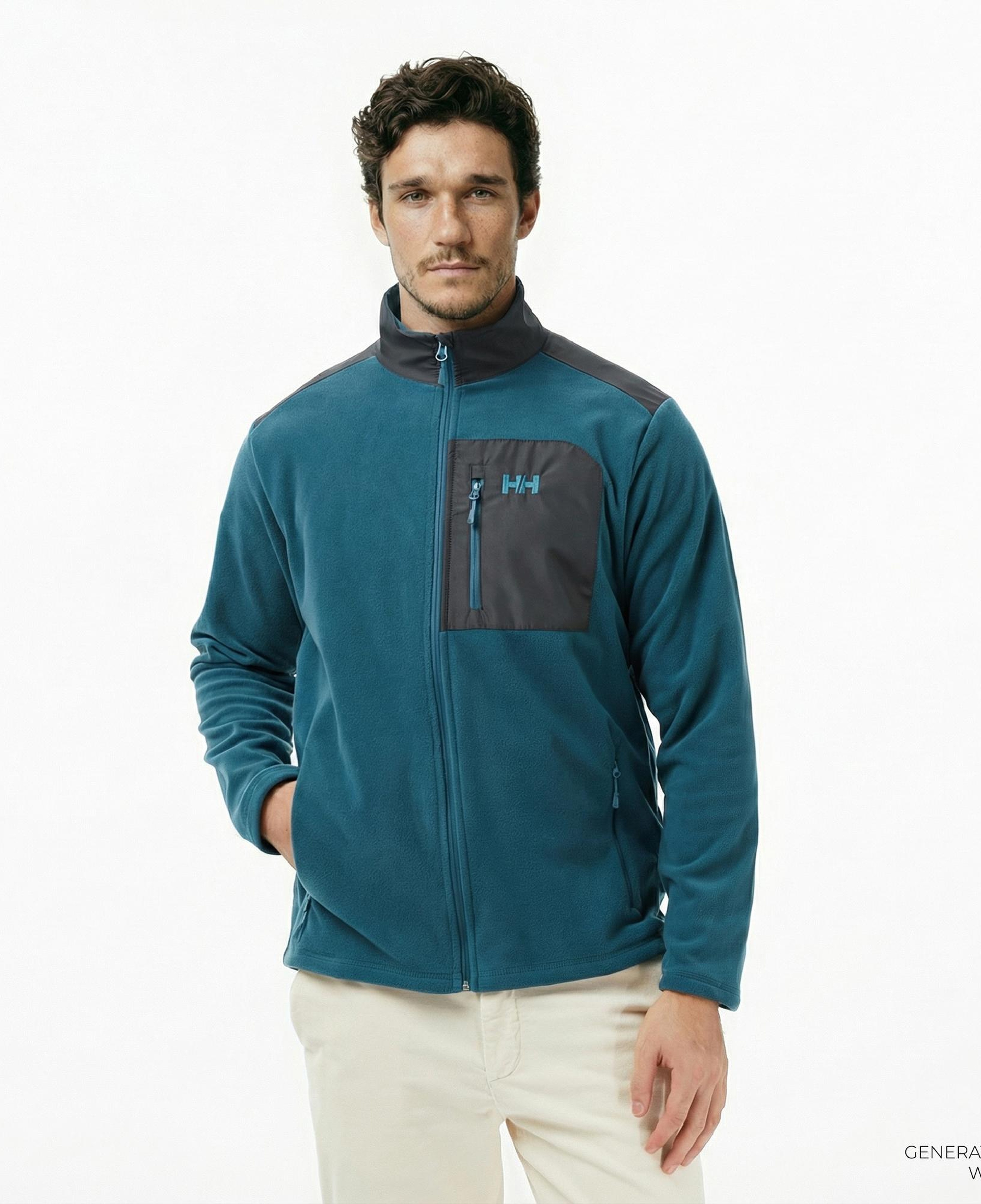 Helly Hansen Block Fullzip Polar Erkek Yeşil Ceket