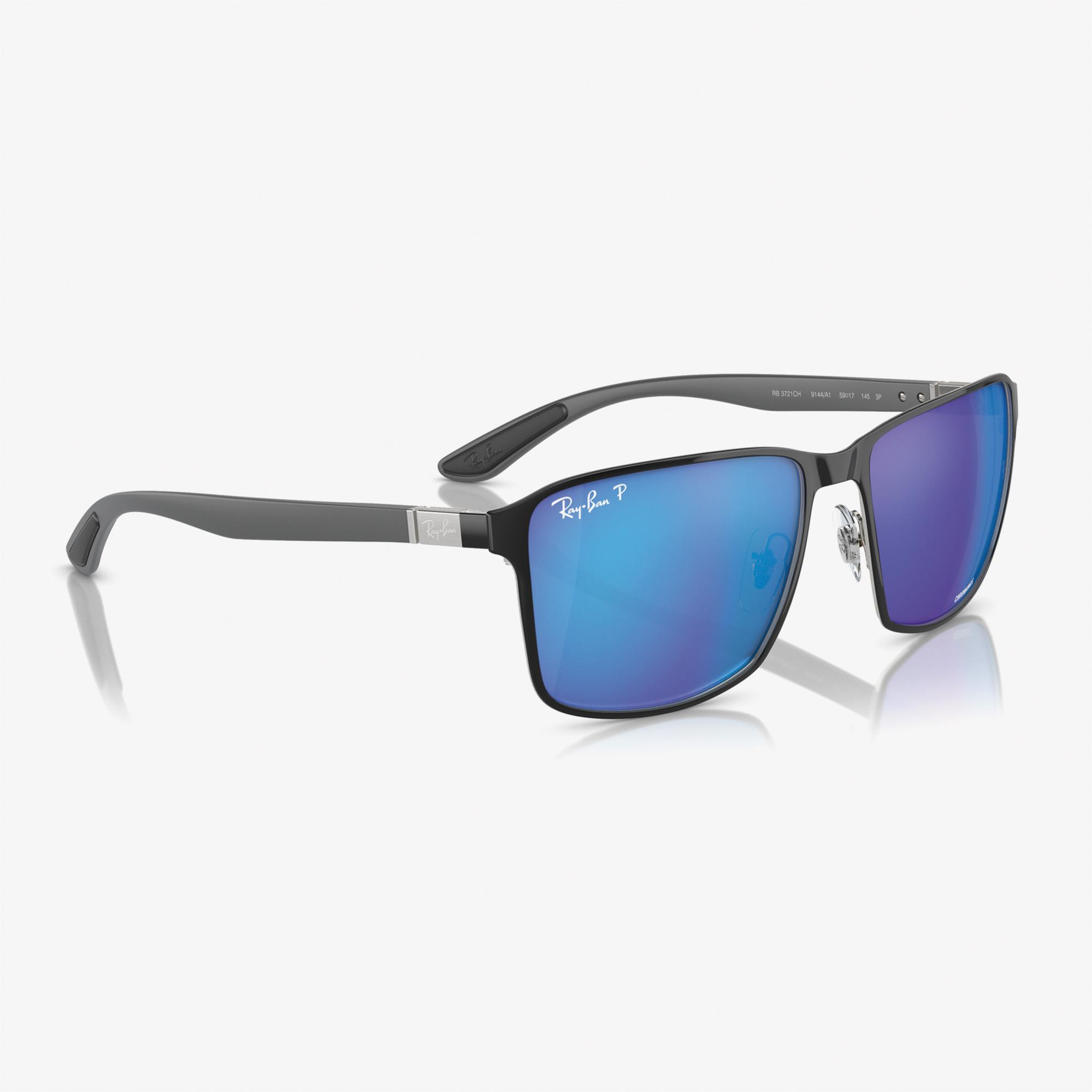 RAY-BAN 0RB3721CH Metal Unisex Siyah Güneş Gözlüğü