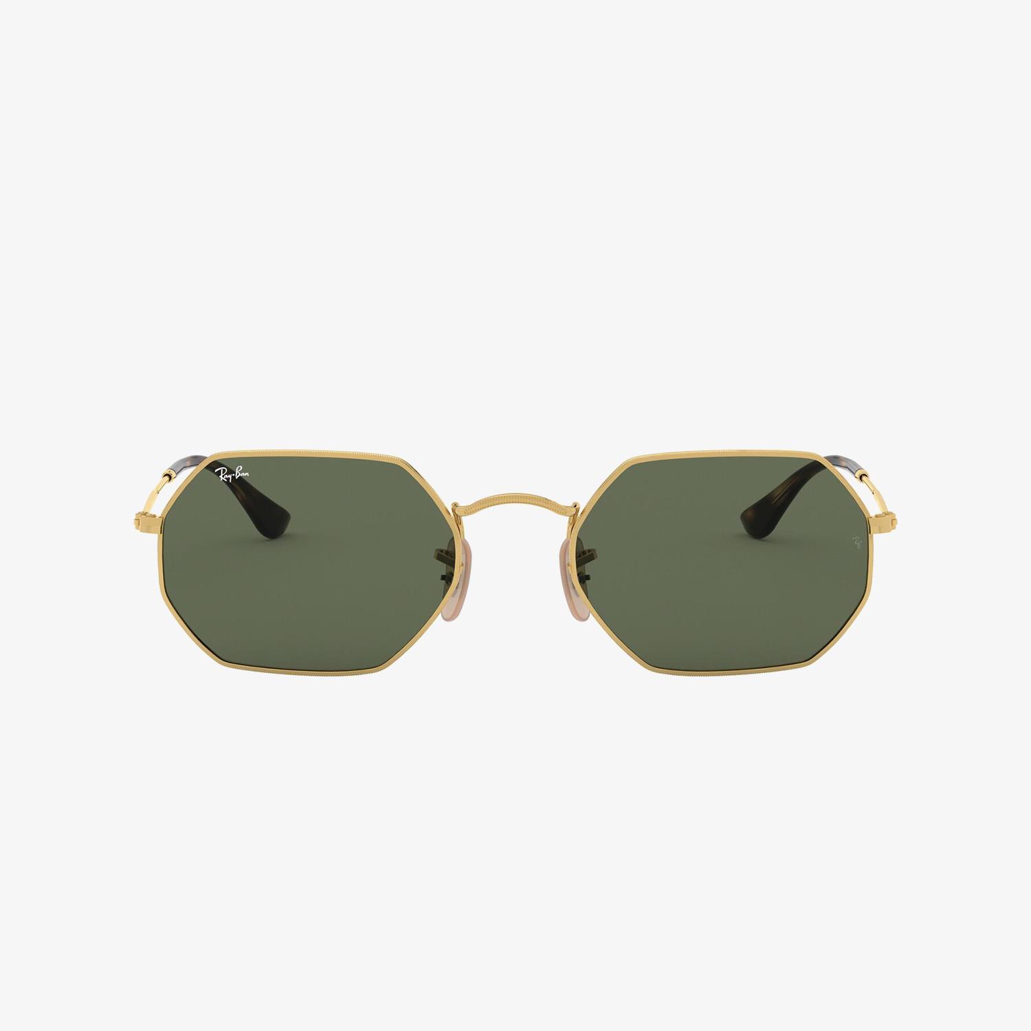 RAY-BAN 0RB3556N Octagonal Unisex Gold Güneş Gözlüğü