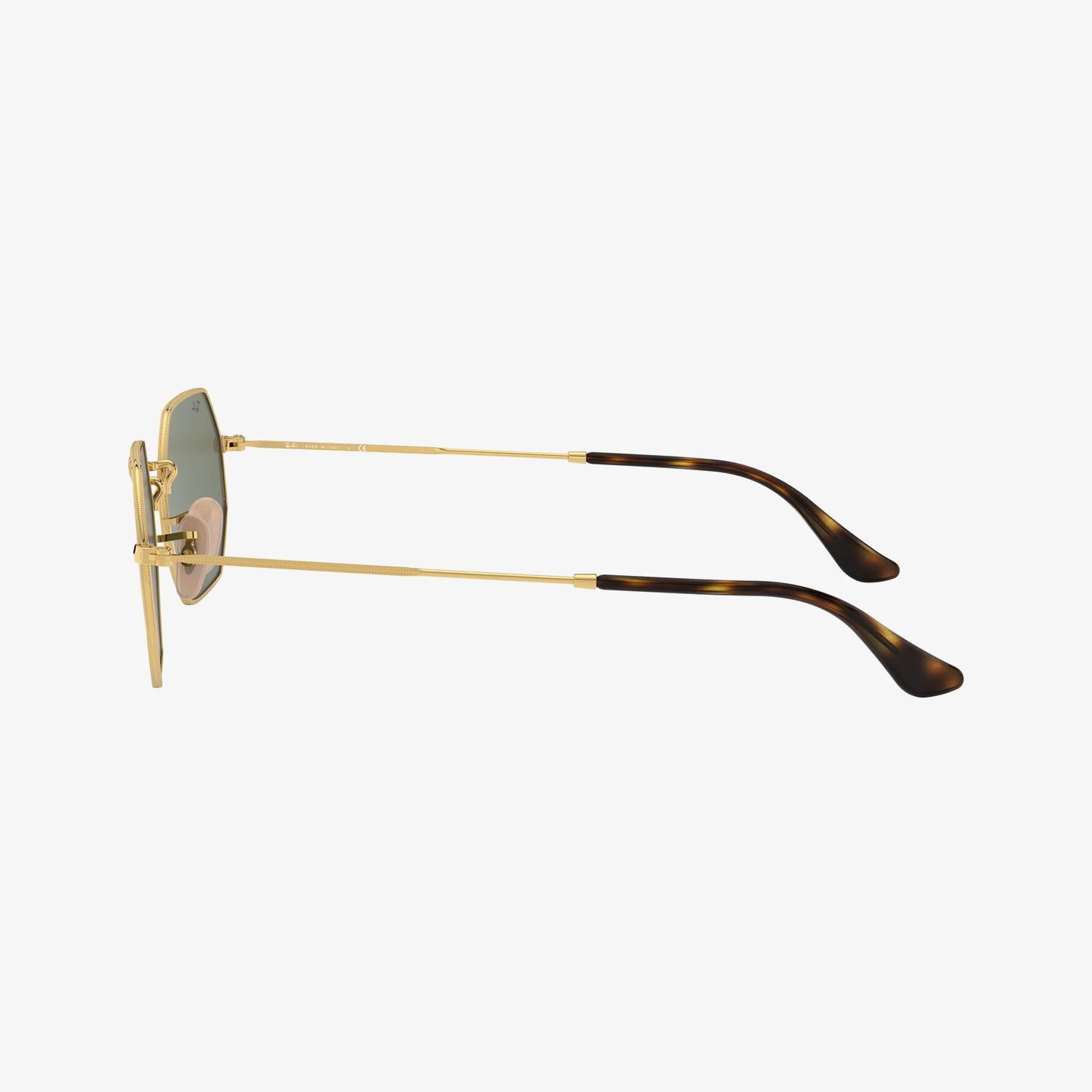 RAY-BAN 0RB3556N Octagonal Unisex Gold Güneş Gözlüğü