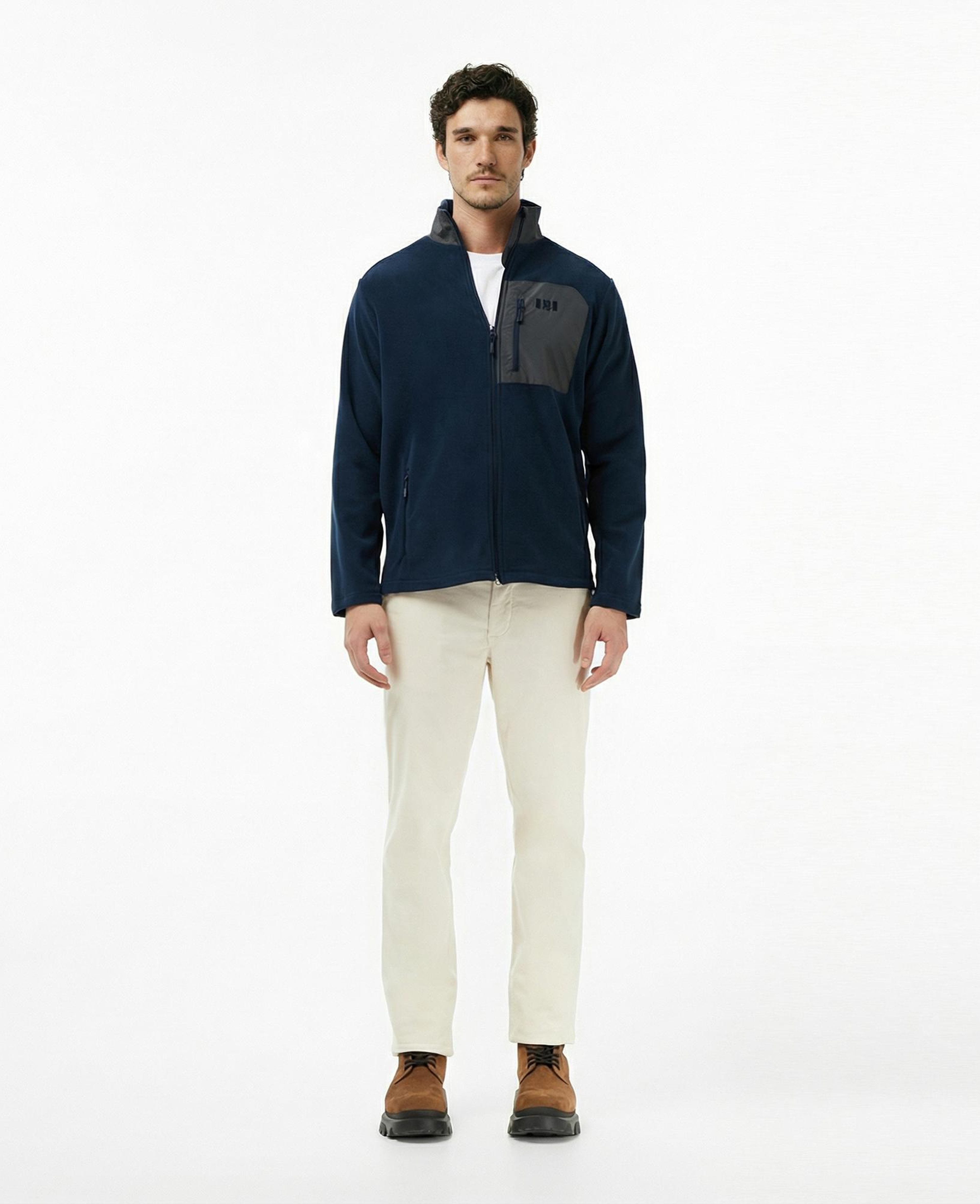 Helly Hansen Block Fullzip Polar Erkek Lacivert Ceket