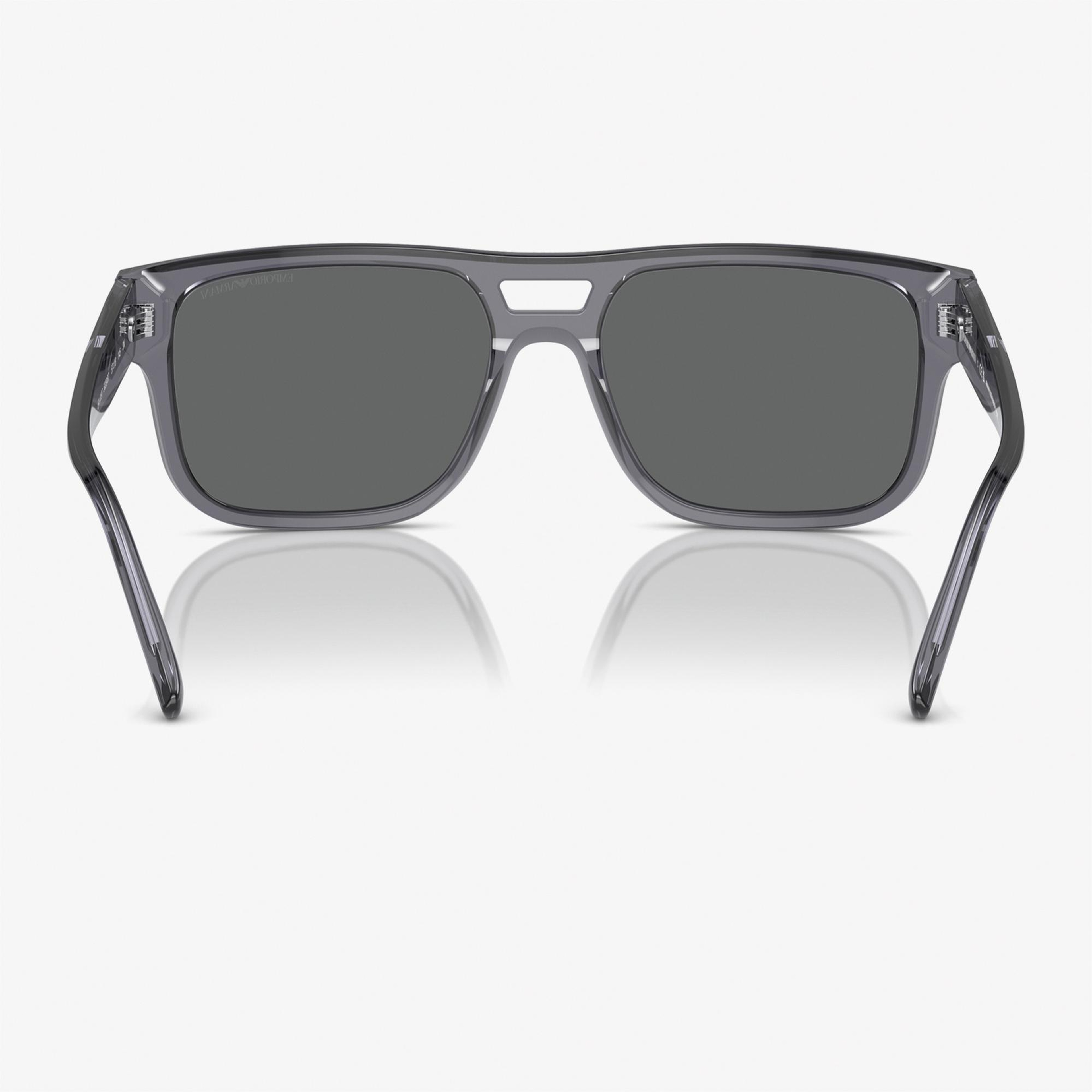 Emporio Armani 0EA4197 Acetate Erkek Koyu Gri Güneş Gözlüğü