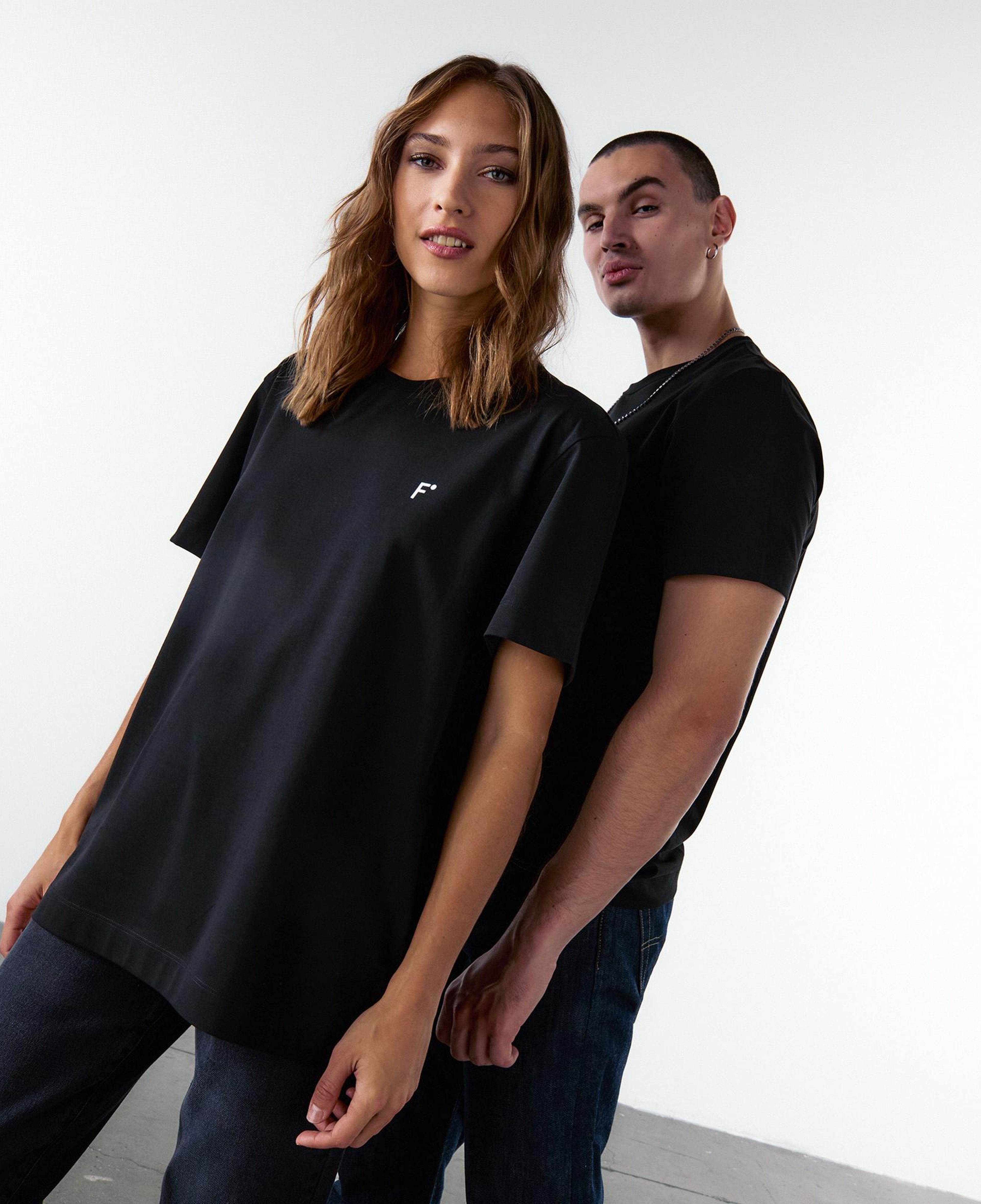 FashFed Unisex Siyah T-Shirt