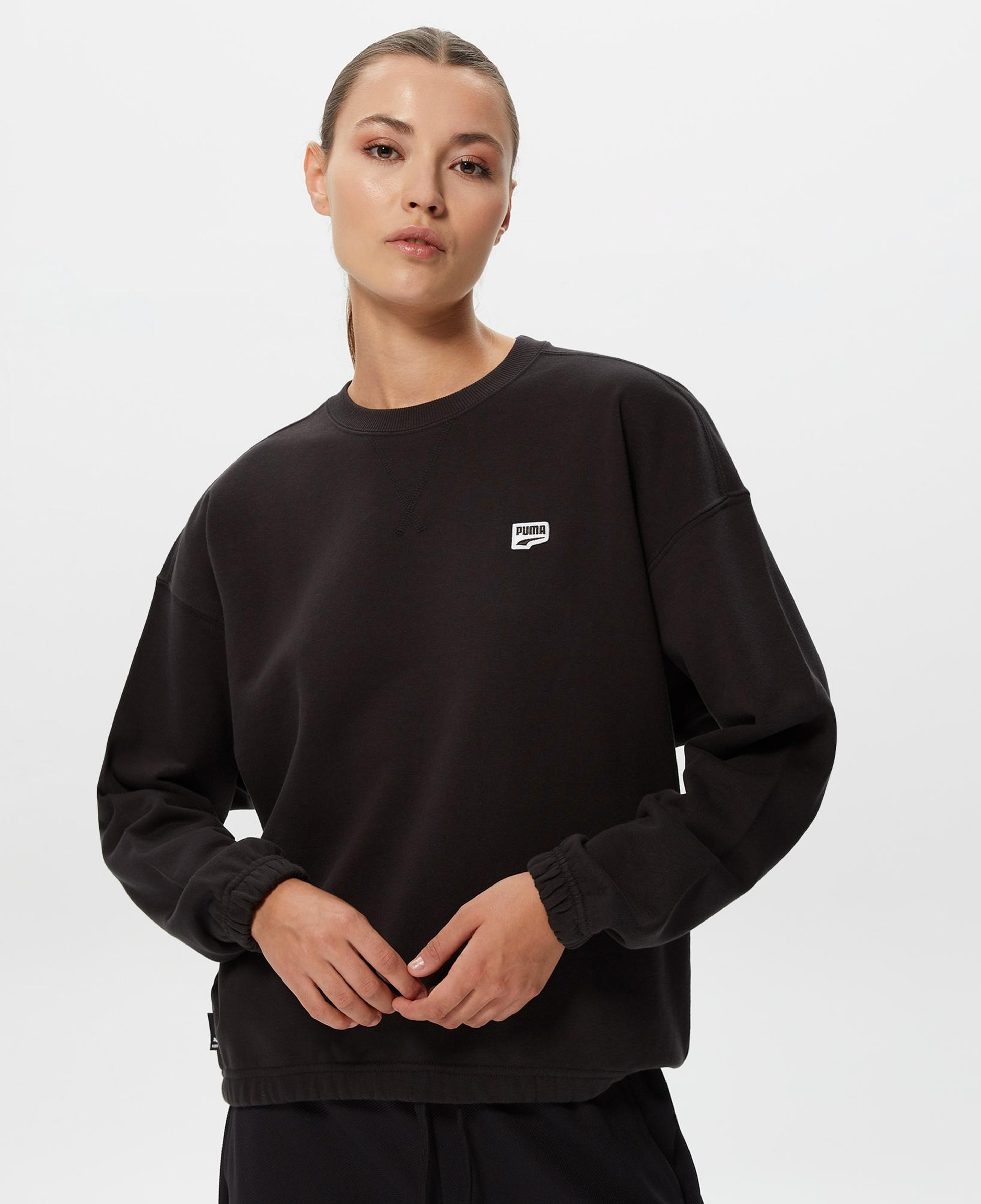 Puma Downtown Kadın Siyah Sweatshirt