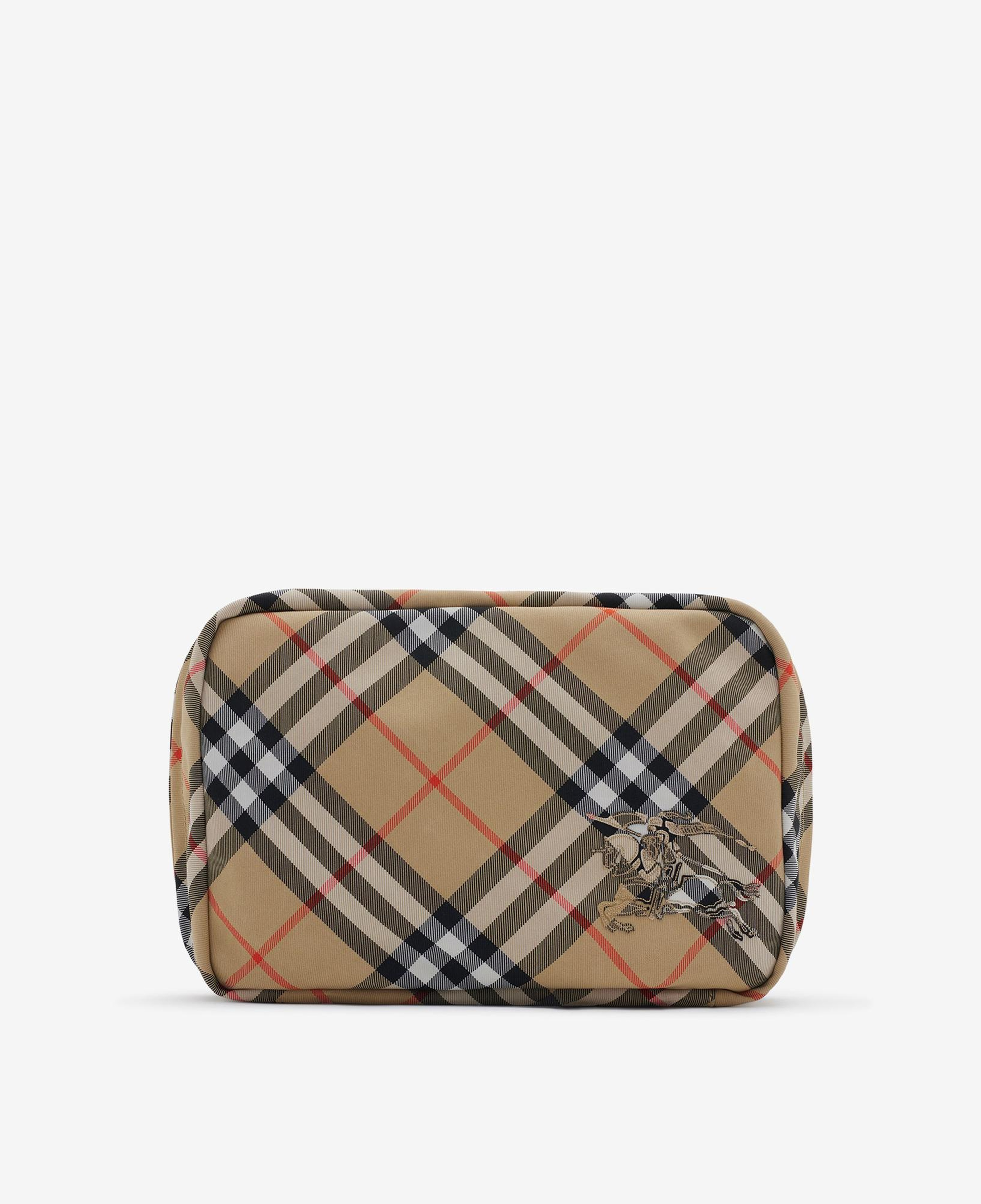 Burberry Check Travel Erkek Bej El Çantası