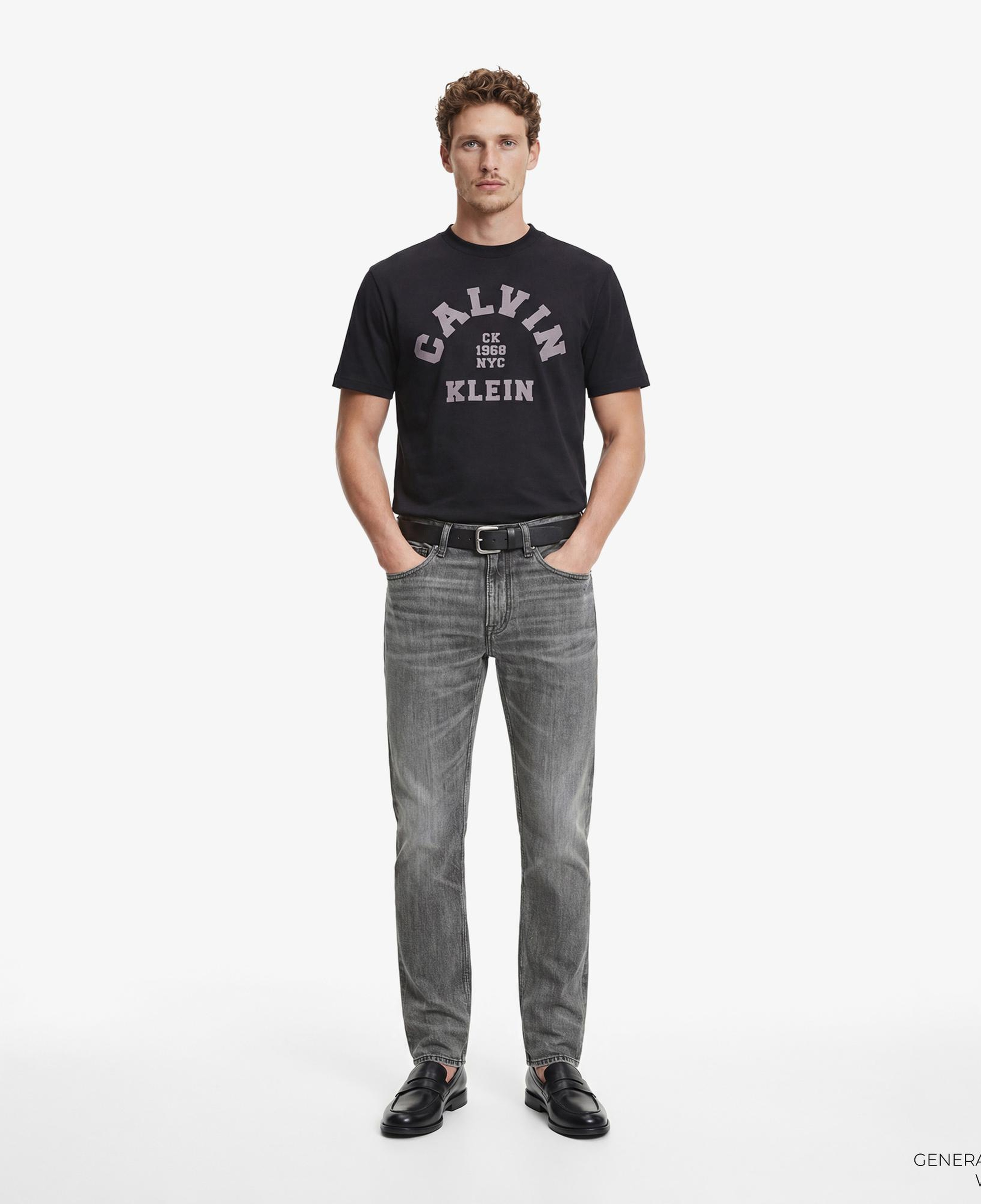 Calvin Klein 20S College Graphic Erkek Siyah T-Shirt