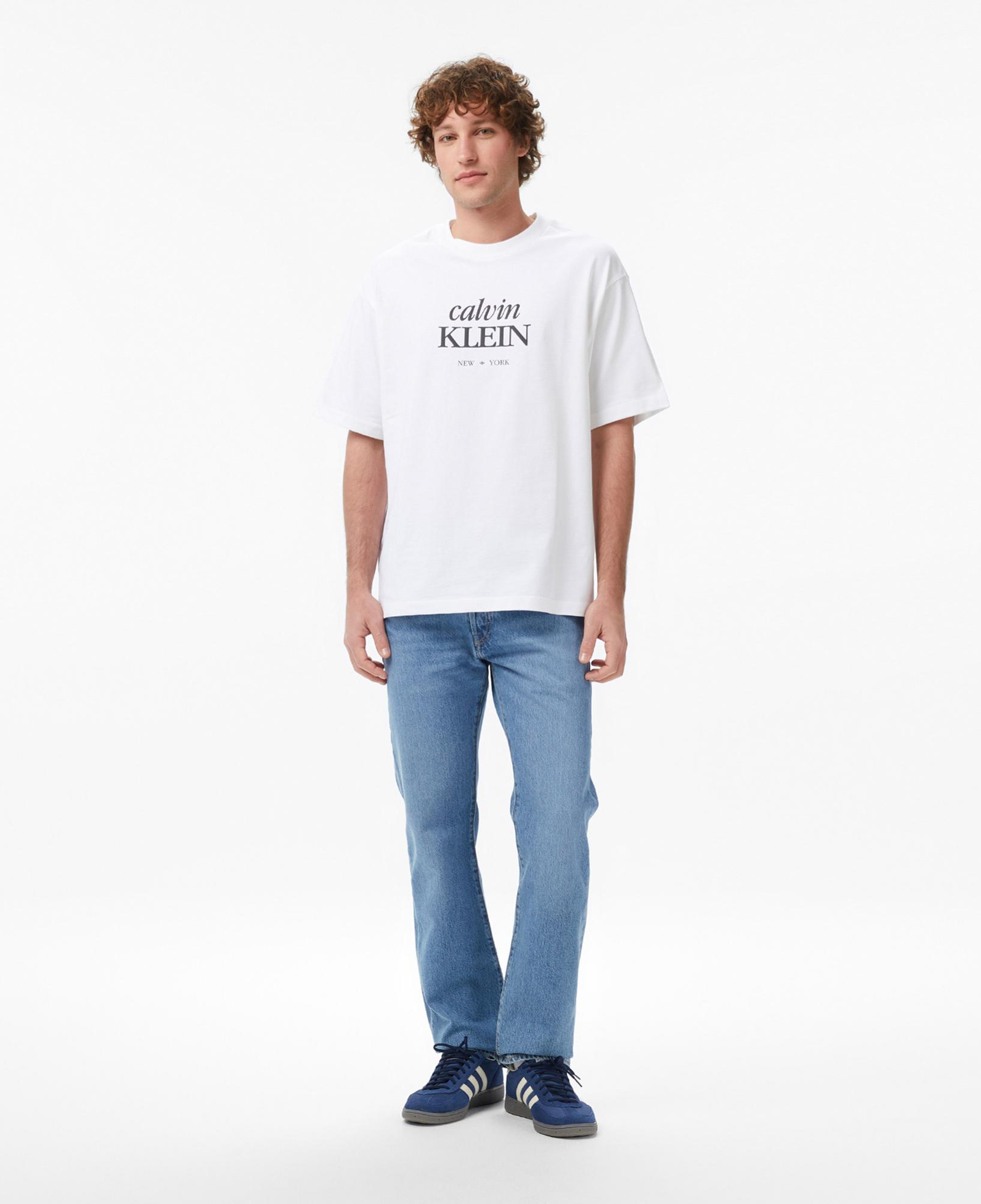 Calvin Klein 16S Diamond Grap Erkek Beyaz T-Shirt