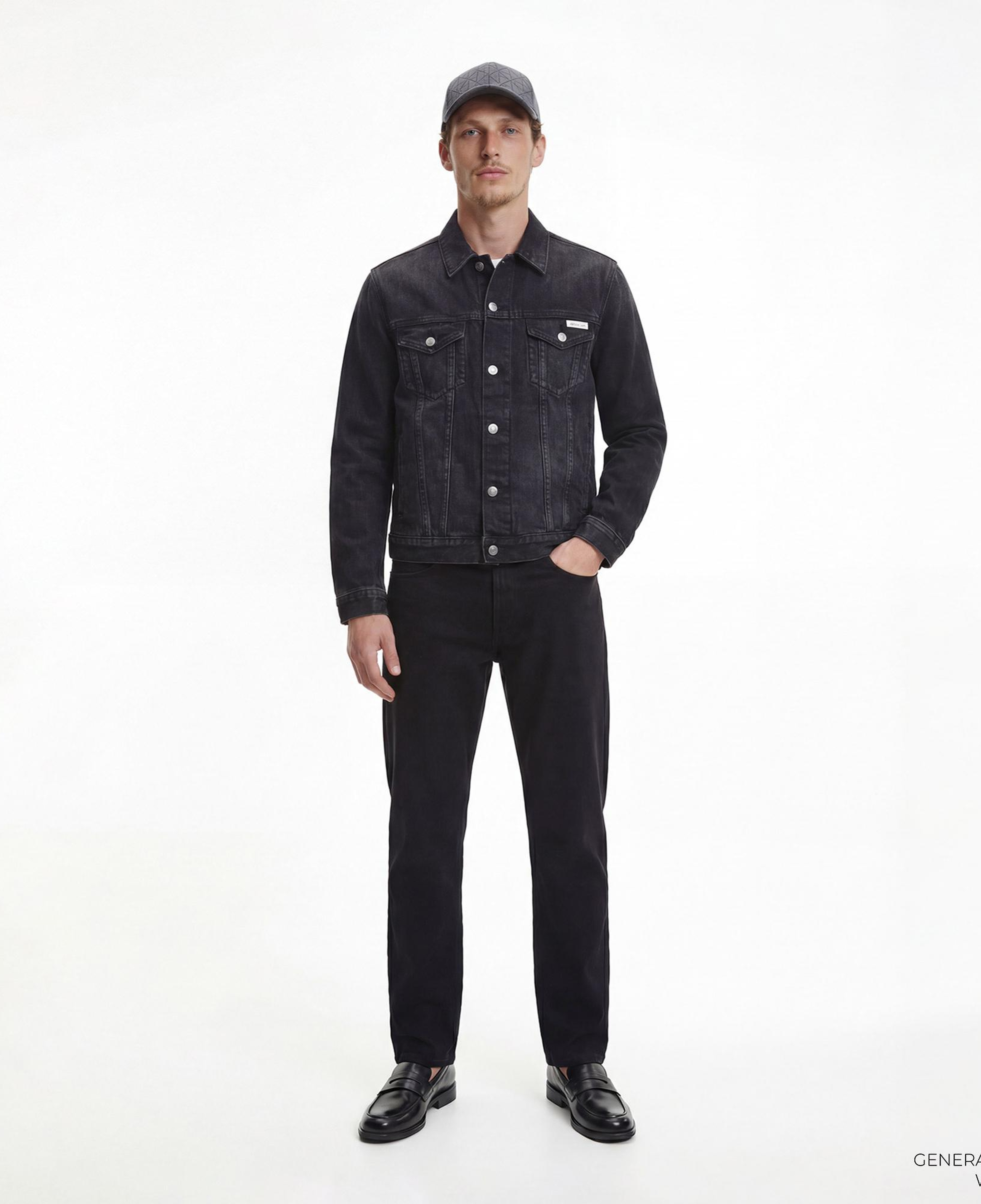 Calvin Klein Black Classic Trucker Erkek Siyah Ceket