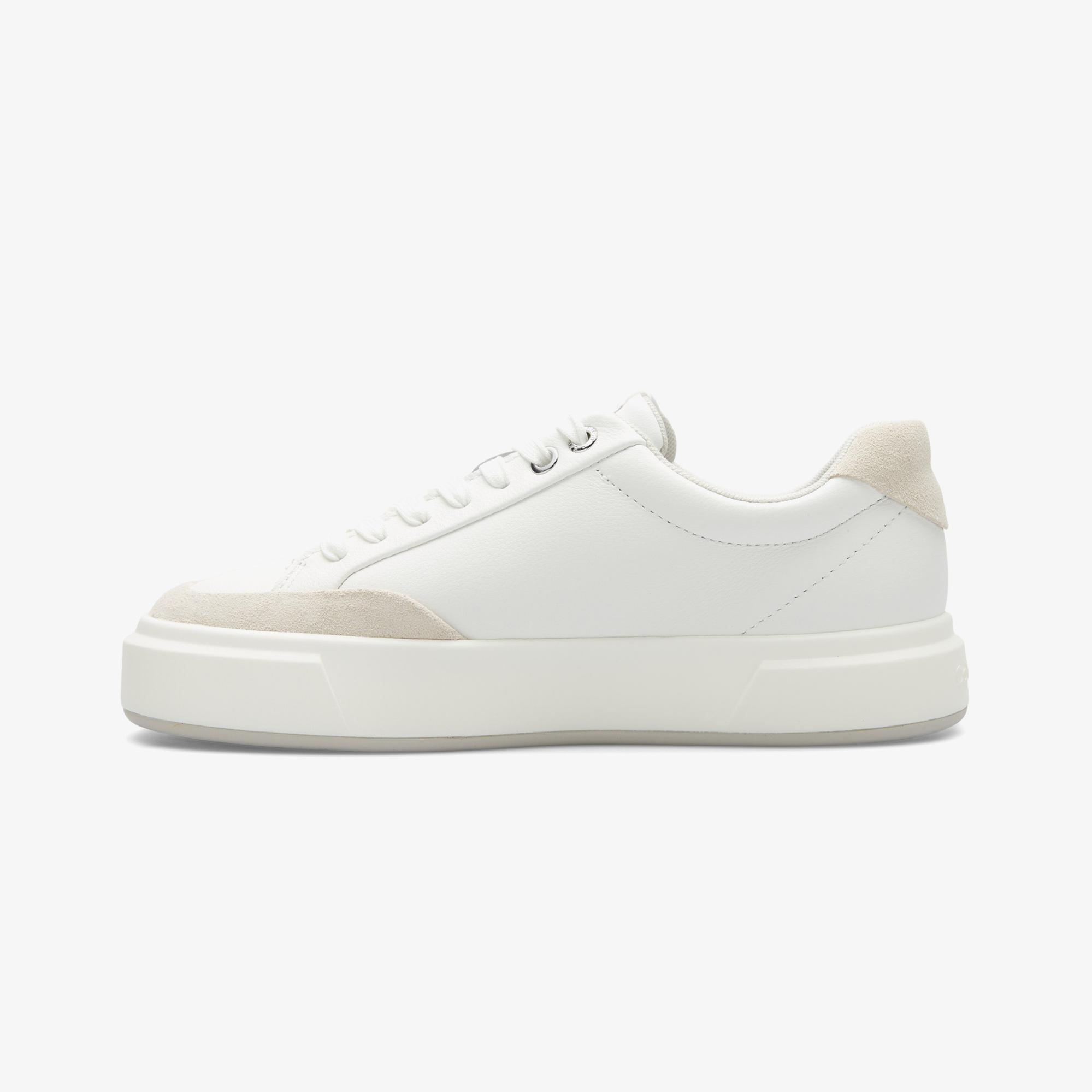Calvin Klein Basket Cupsole Laceup Kadın Beyaz Sneaker
