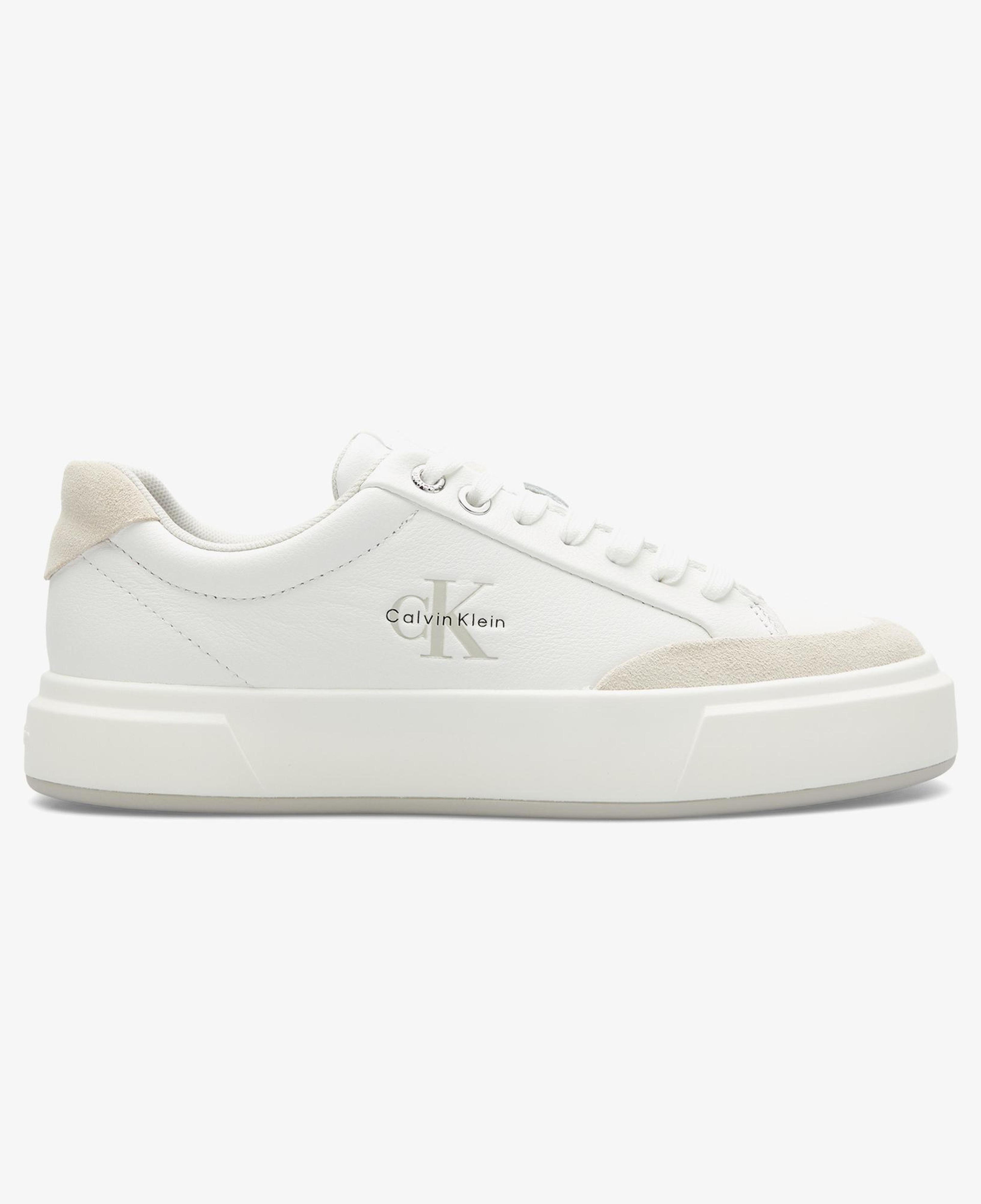 Calvin Klein Basket Cupsole Laceup Kadın Beyaz Sneaker