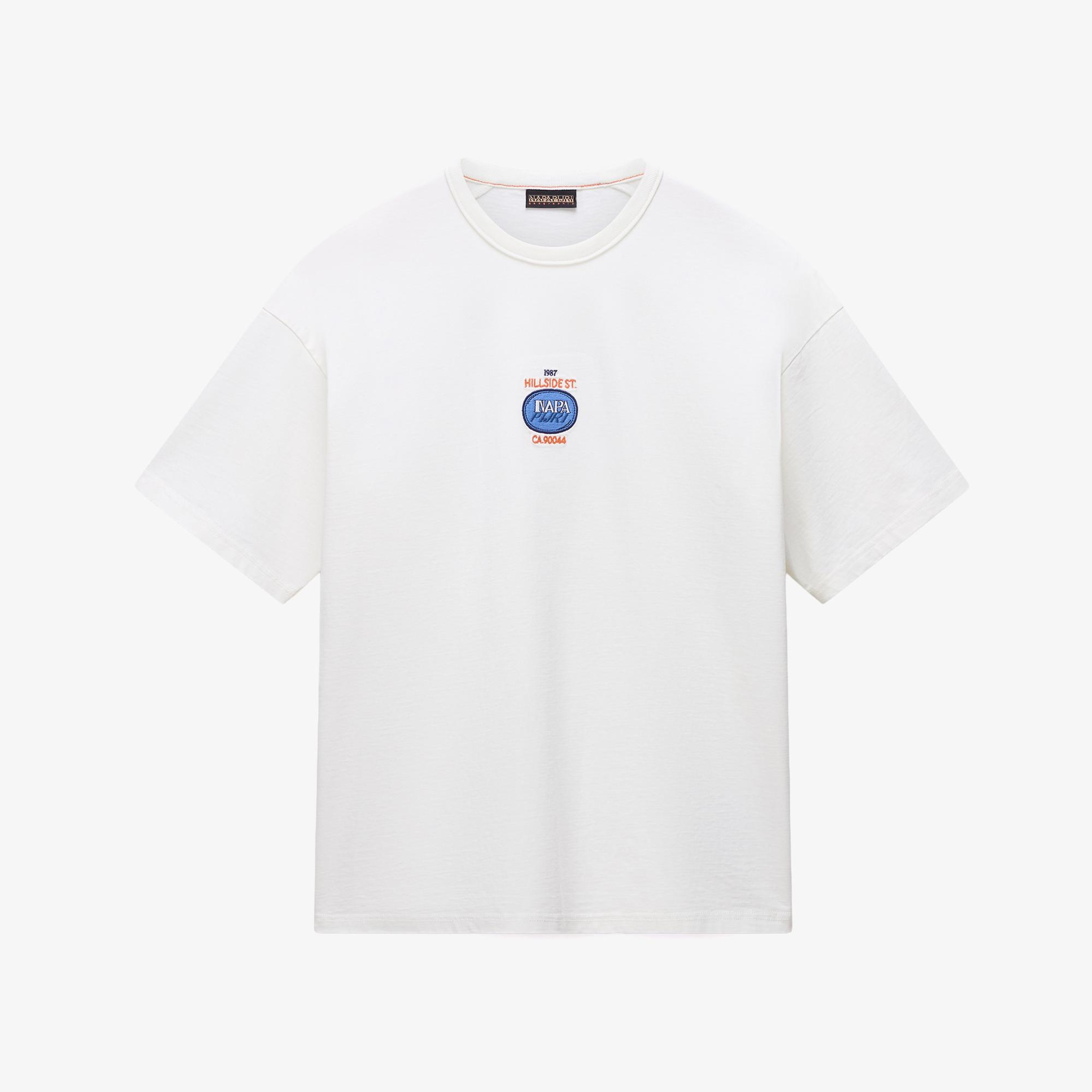 Napapijri S-Krous Erkek Beyaz T-Shirt