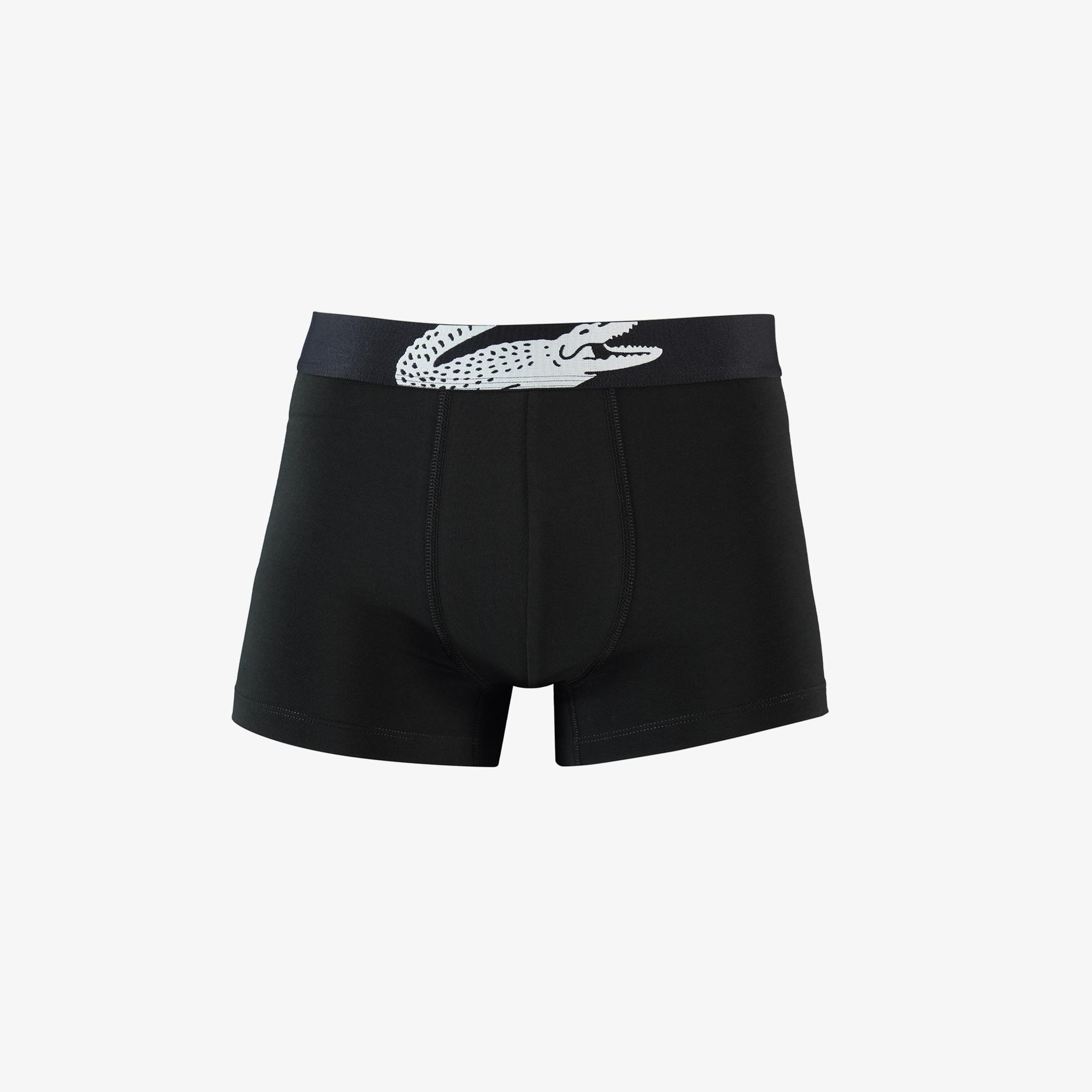 Lacoste Erkek 3'lü Siyah Boxer