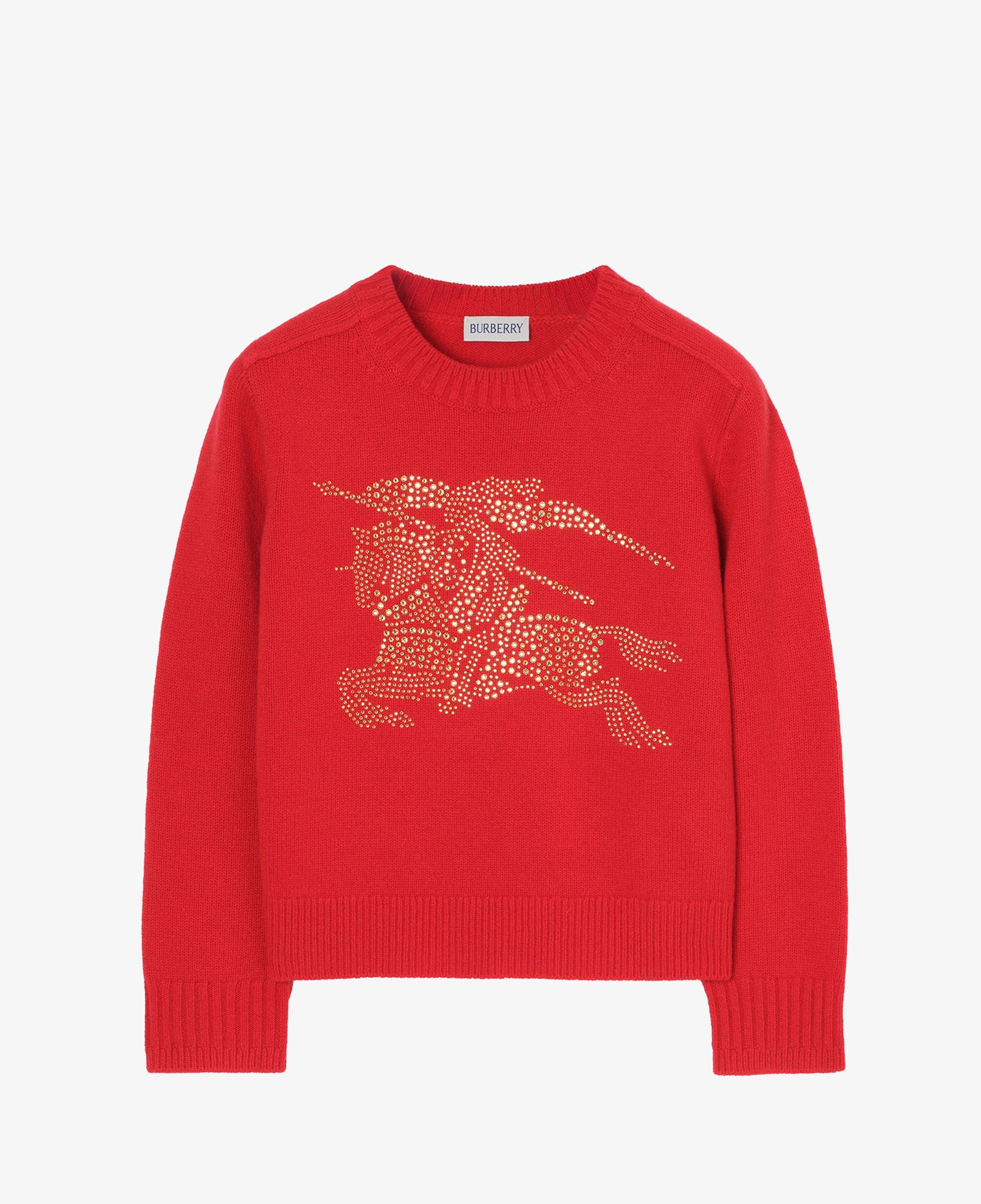 Burberry Anna Crystal Çocuk Kırmızı Triko