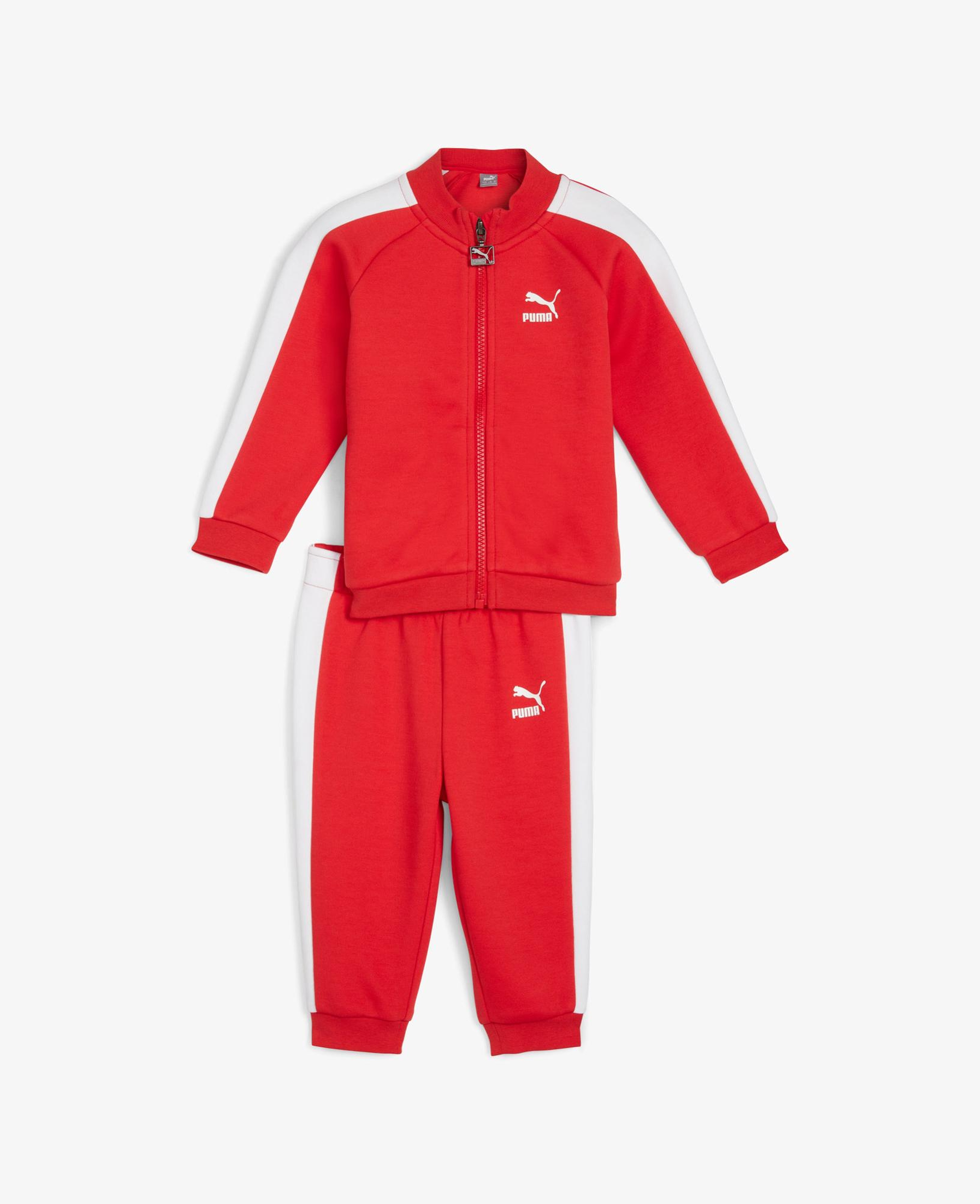 Puma Minicats T7 Iconic Suit Çocuk Kırmızı Eşofman Takımı