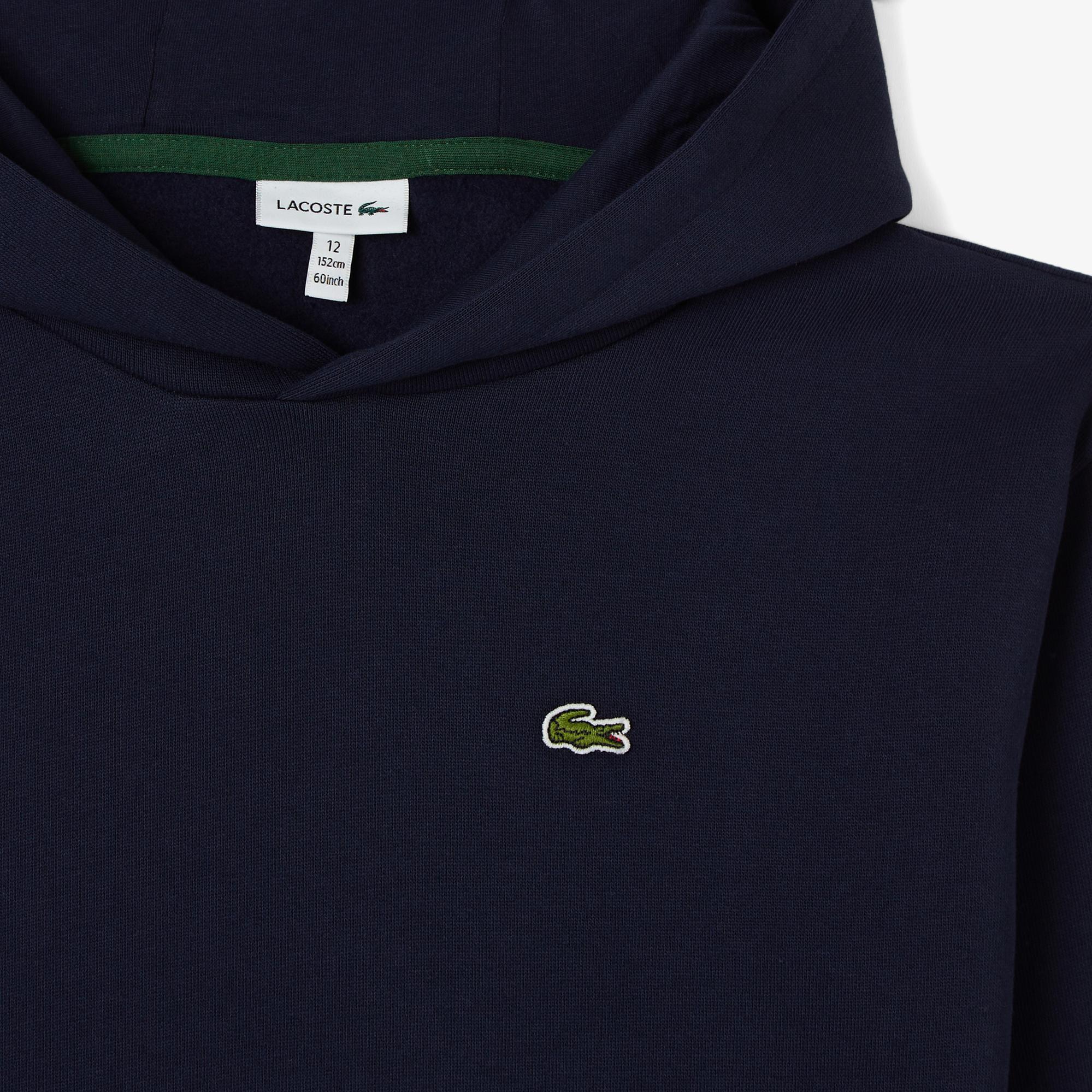 Lacoste Çocuk Kapüşonlu Mavi Sweatshirt